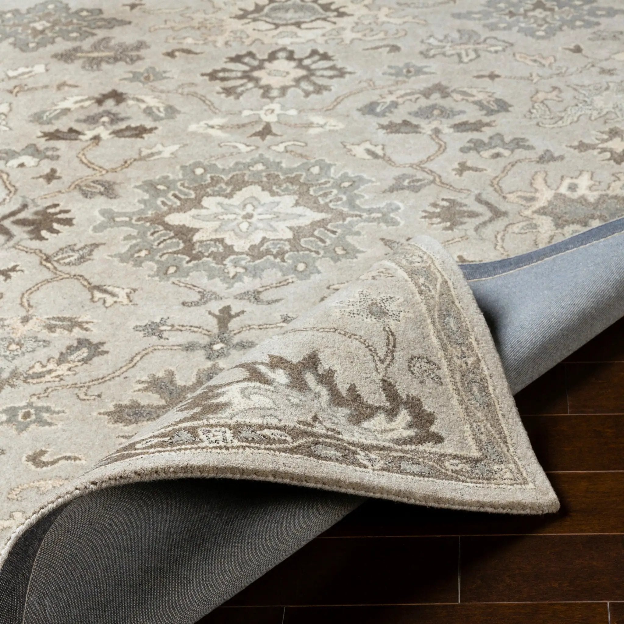 Caesar CAE-1197 Taupe Area Rug by LIVABLISS