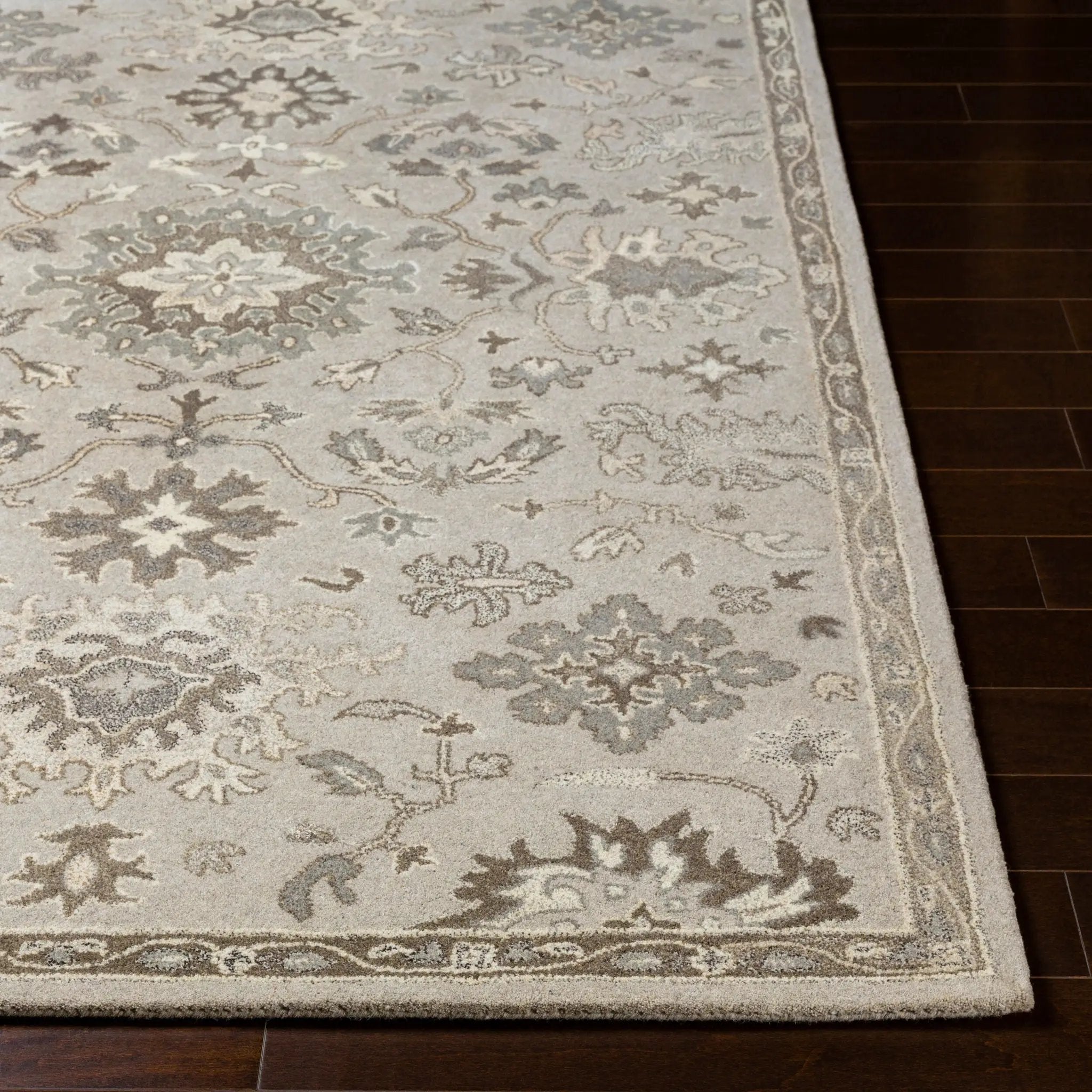 Caesar CAE-1197 Taupe Area Rug by LIVABLISS