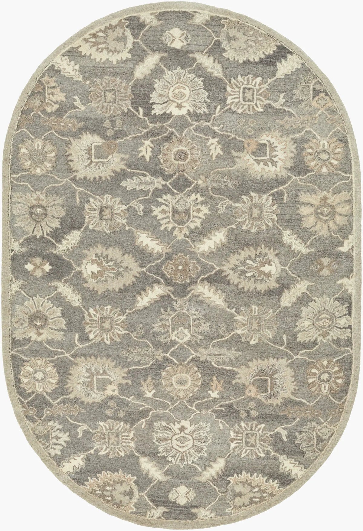 Caesar CAE-1199 Taupe Area Rug by LIVABLISS