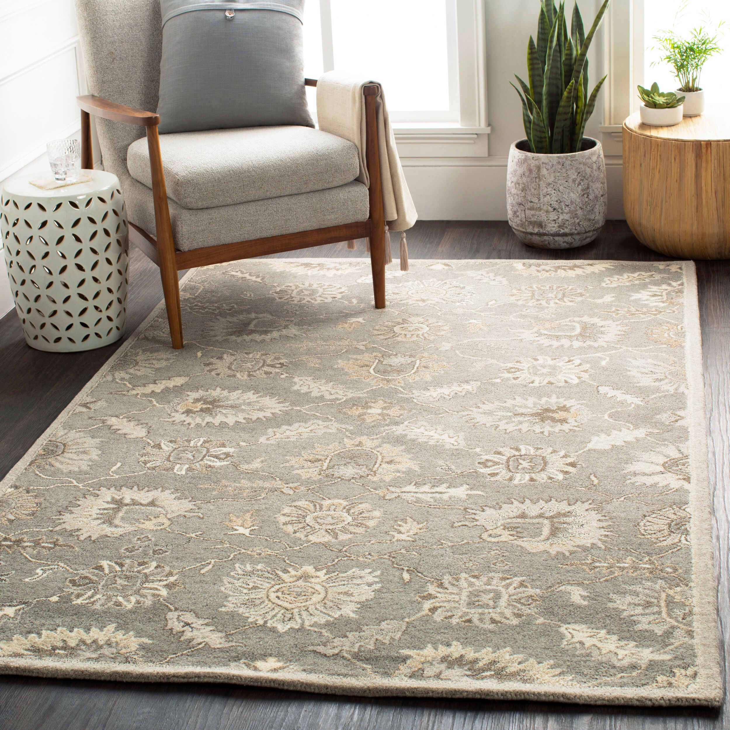 LIVABLISS Caesar CAE-1199 Taupe Hand Tufted Area Rug