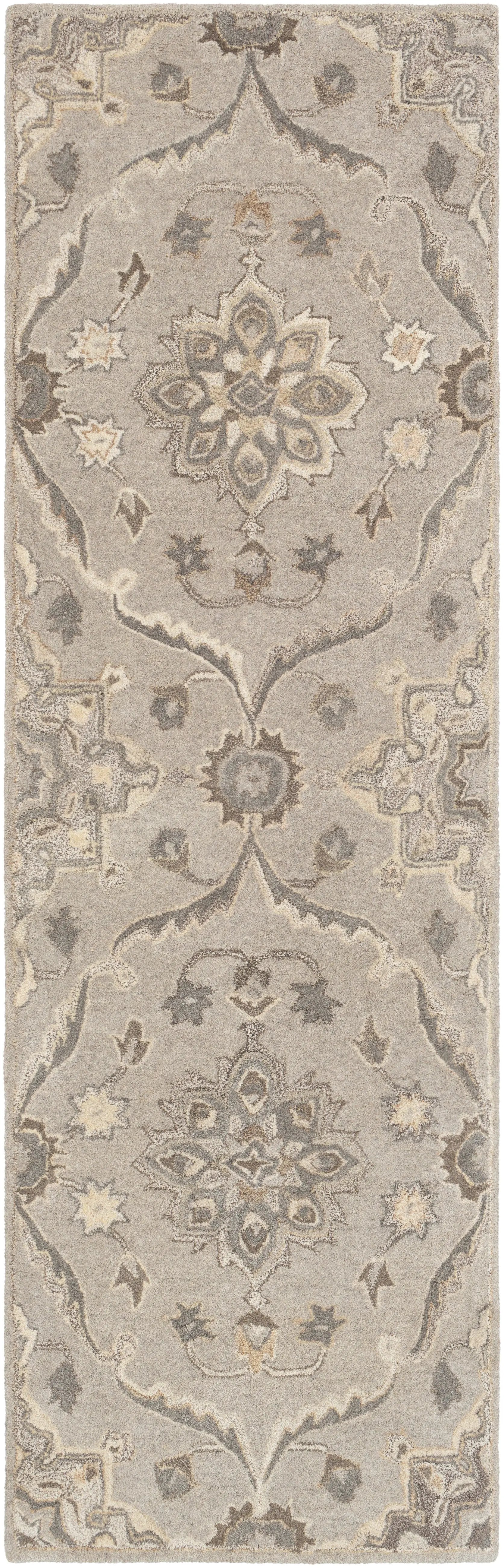 Caesar CAE-1201 Taupe Area Rug by LIVABLISS