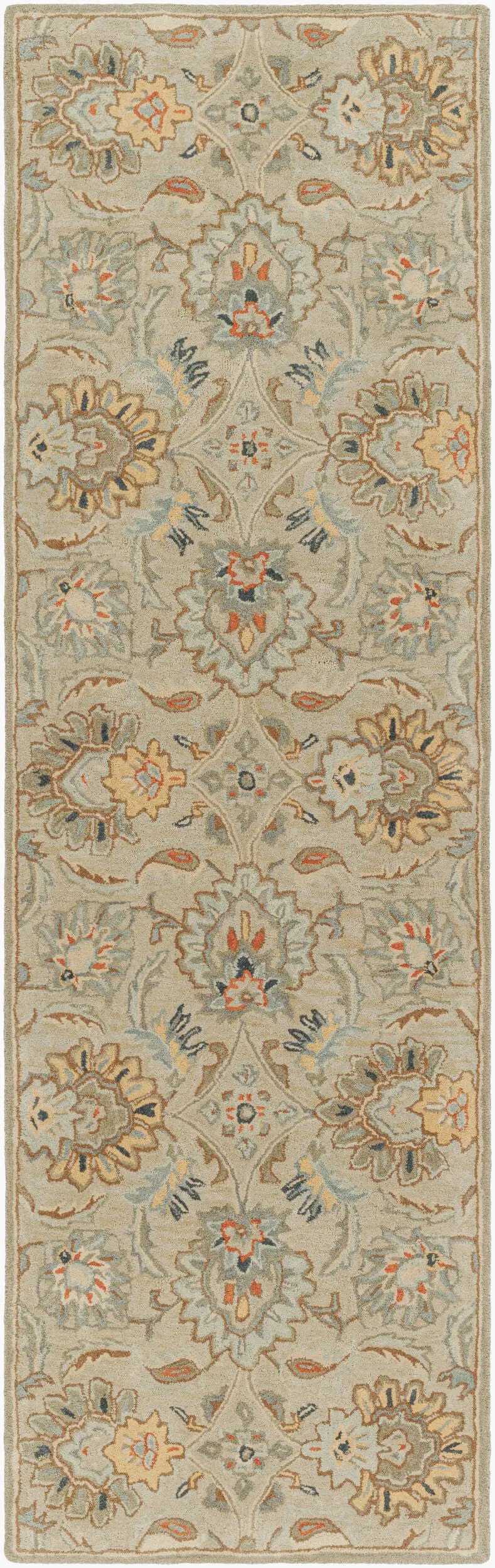 Caesar CAE-1227 Medium-Gray Area Rug by LIVABLISS
