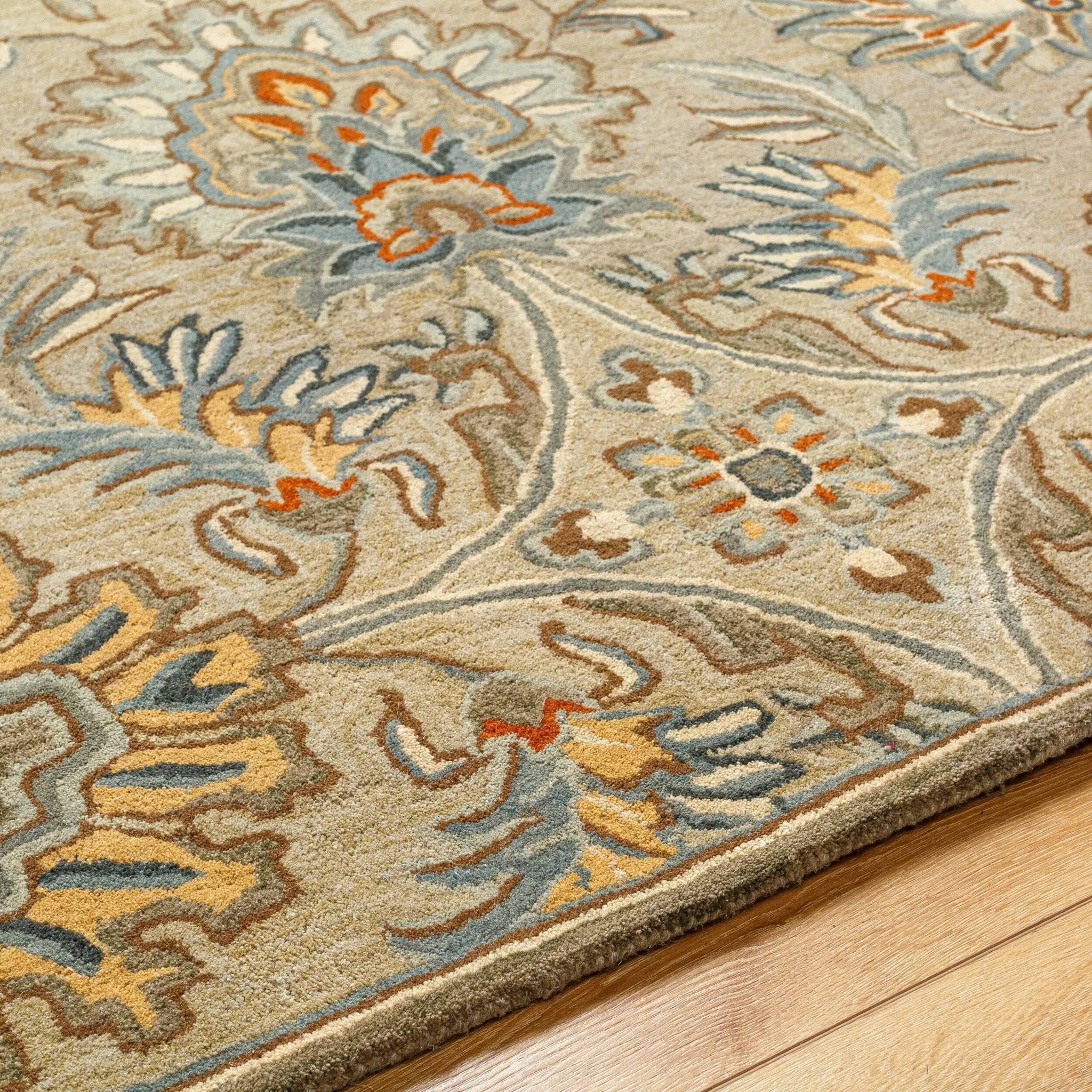 Caesar CAE-1227 Medium-Gray Area Rug by LIVABLISS