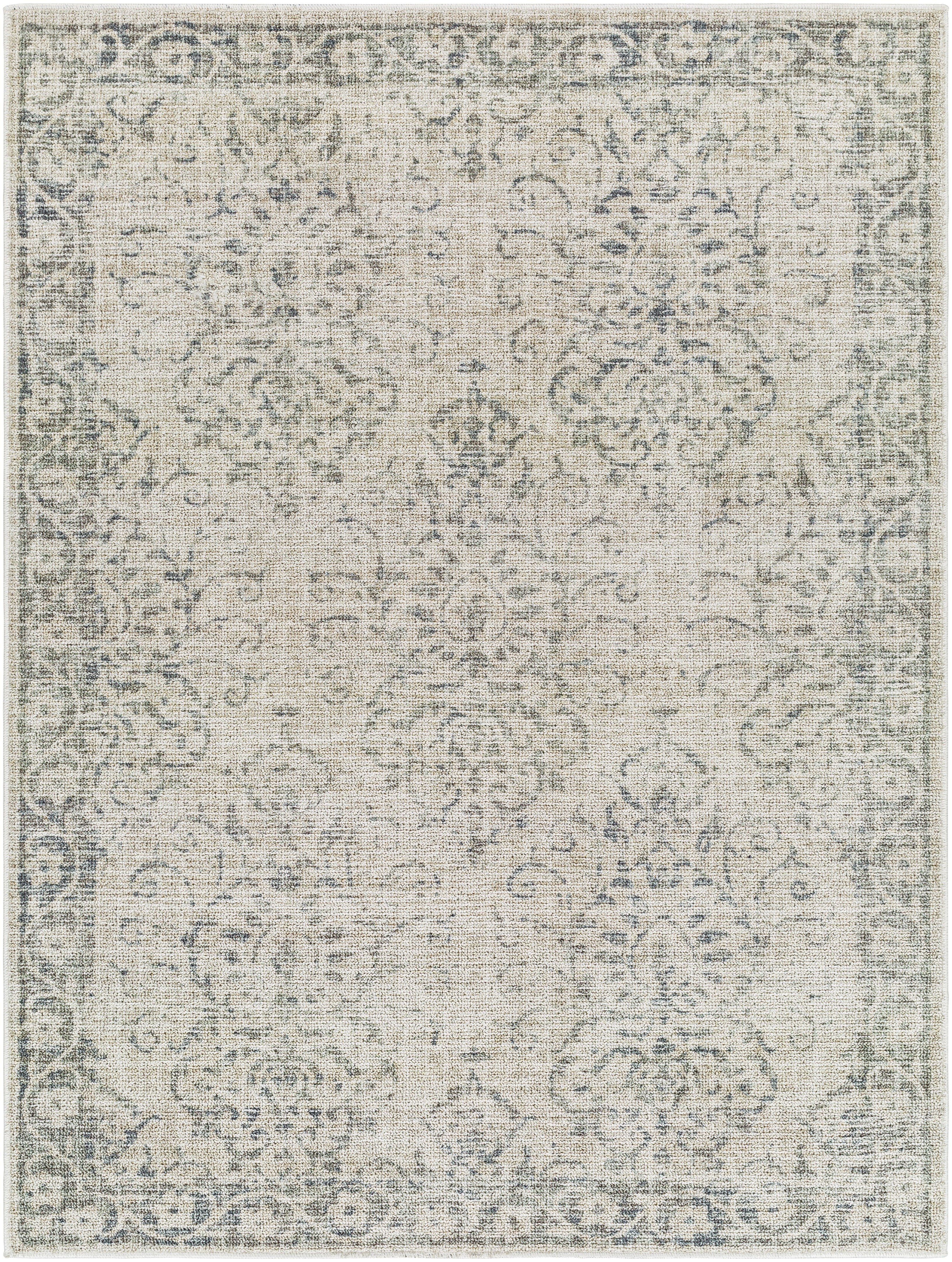 Surya Calhoun CAH-2305 Beige Machine Washable Area Rug by LIVABLISS