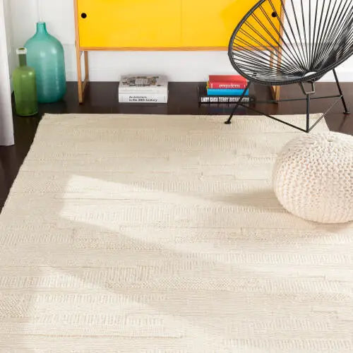 Cocoon CCN-1000 Cream Area Rug by LIVABLISS