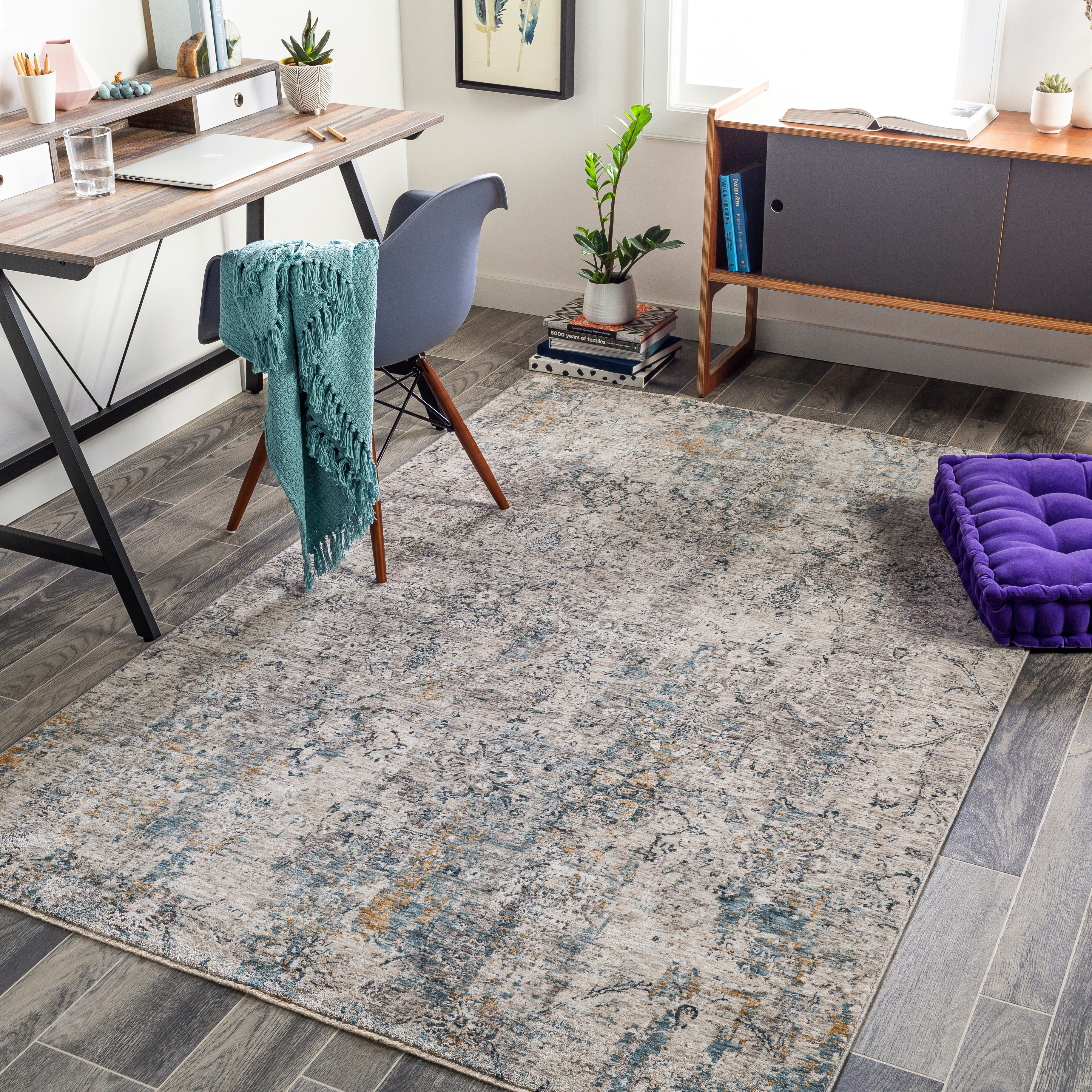 Surya Cardiff CDF-2300 Light Gray Area Rug by LIVABLISS
