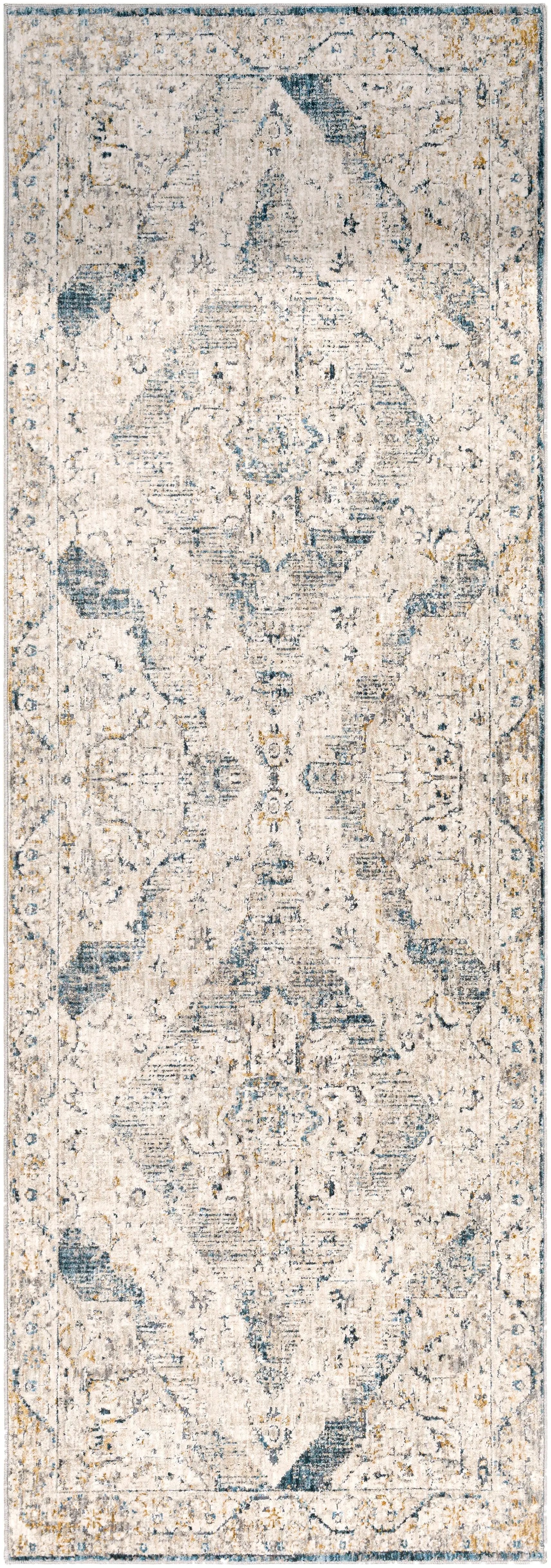 Cardiff CDF-2303 Medium-Gray Area Rug by LIVABLISS