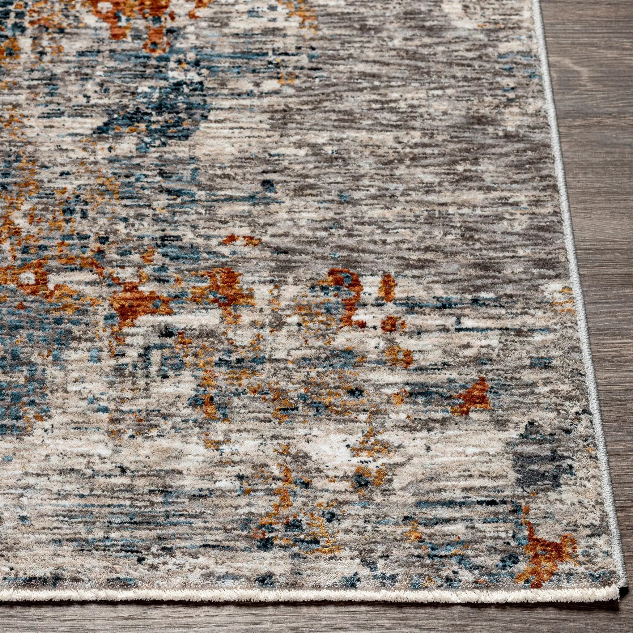Cardiff CDF-2305 Medium-Gray Area Rug by LIVABLISS