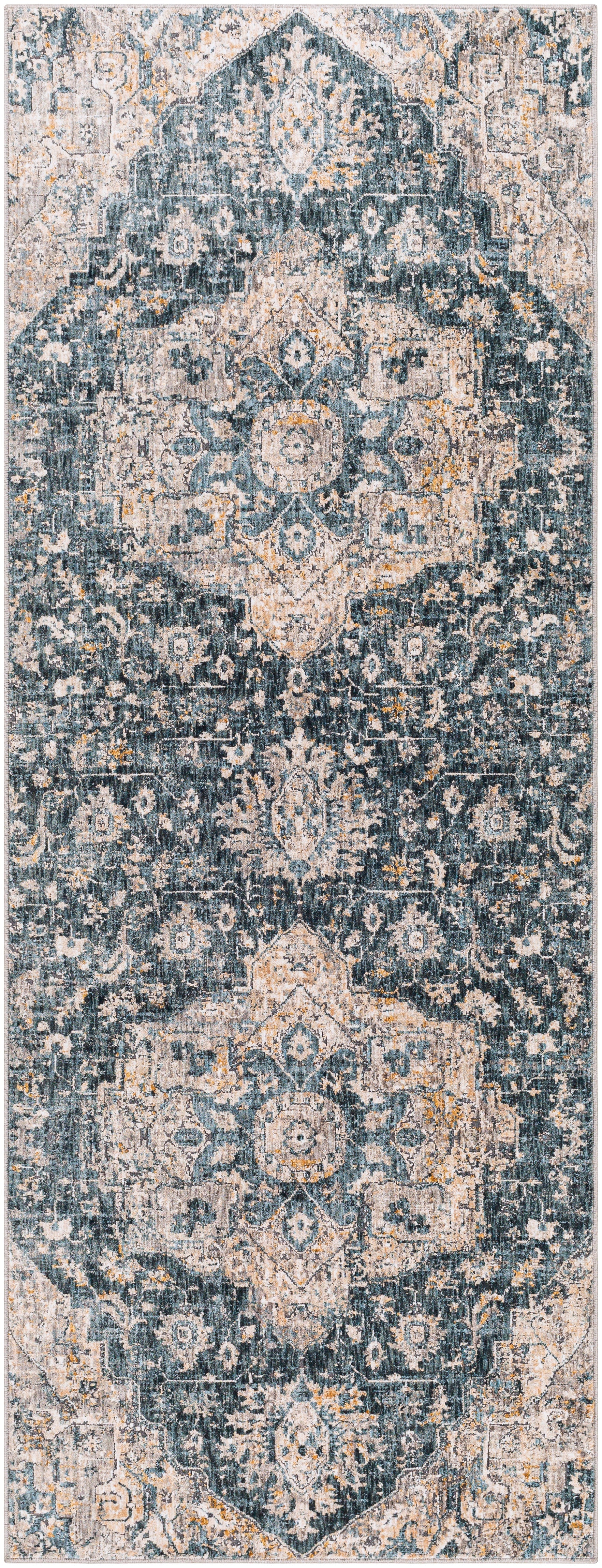 Surya Cardiff CDF-2307 Deep Teal Area Rug by LIVABLISS