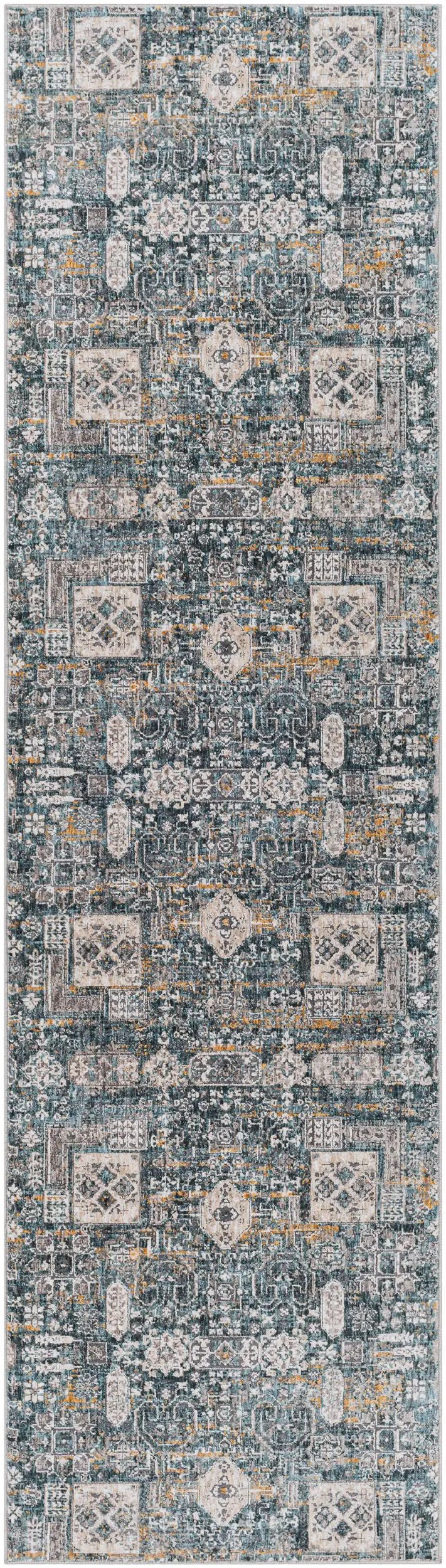 Cardiff CDF-2309 Blue Area Rug by LIVABLISS