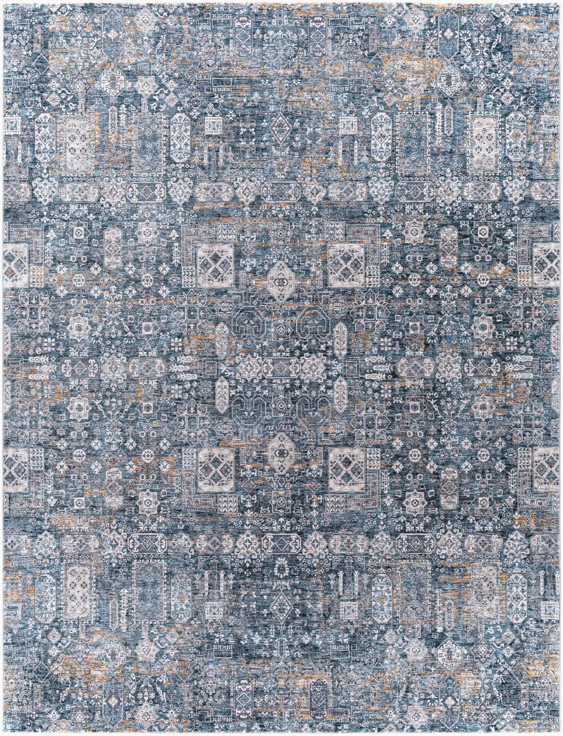 Cardiff CDF-2309 Blue Area Rug by LIVABLISS