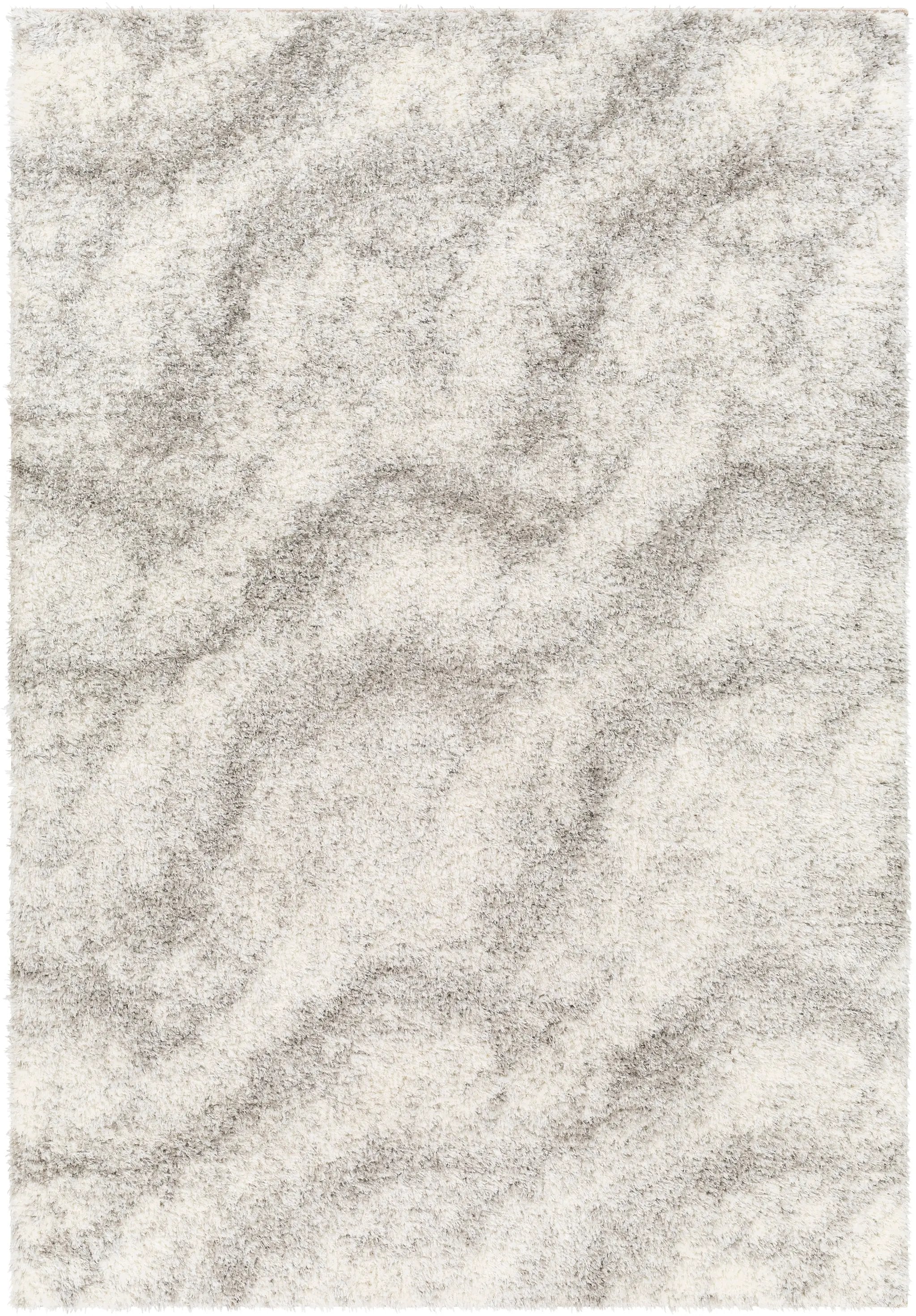 Cloudy Shag CDG-2306 Off-White Area Rug by LIVABLISS