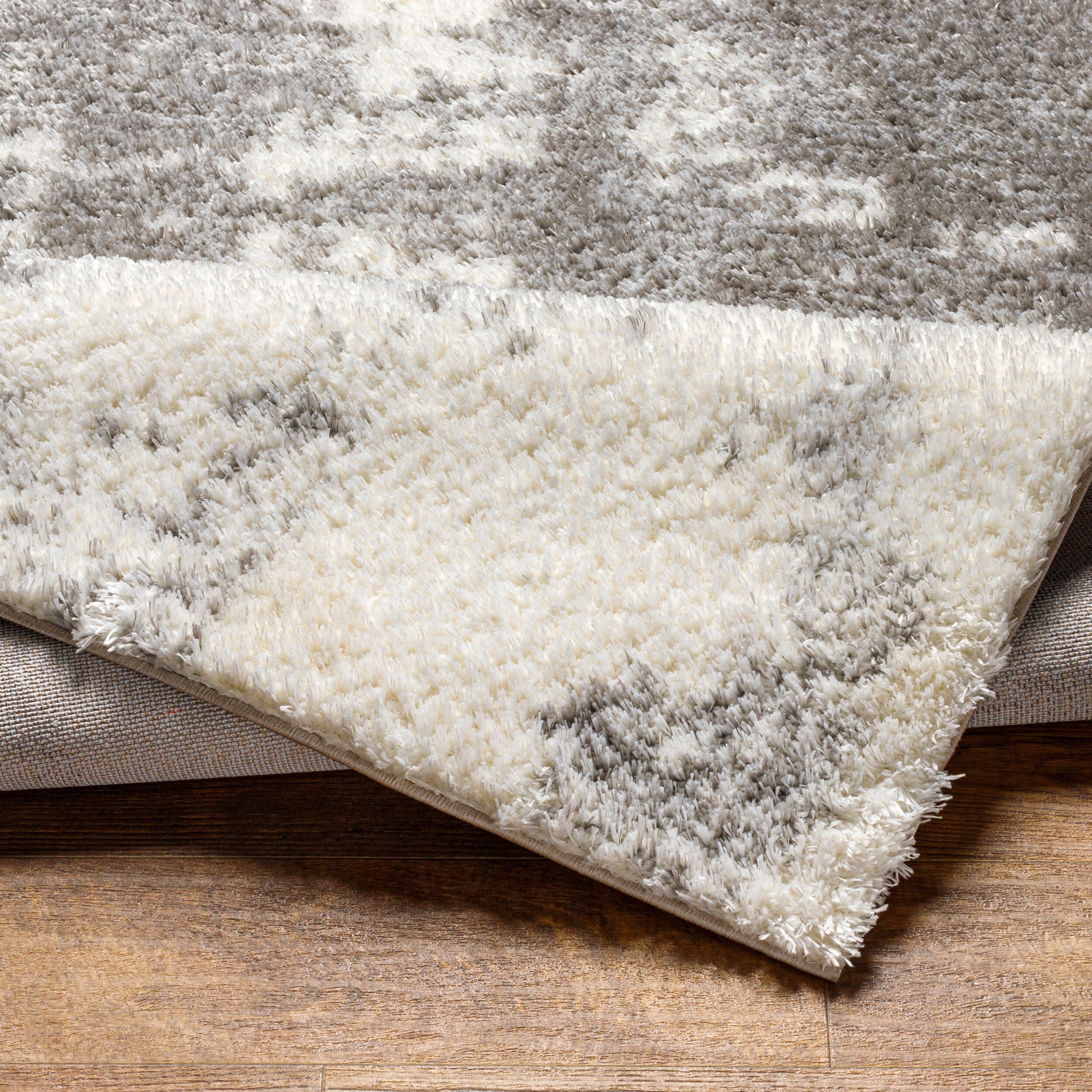 Surya Cloudy Shag CDG-2318 Off-White Area Rug by LIVABLISS