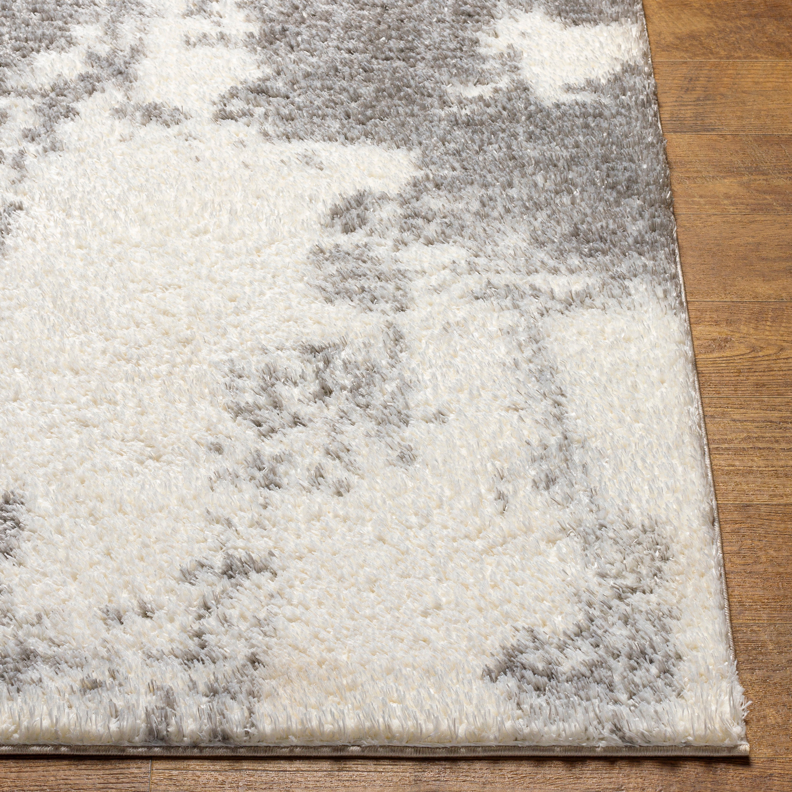 Surya Cloudy Shag CDG-2318 Off-White Area Rug by LIVABLISS