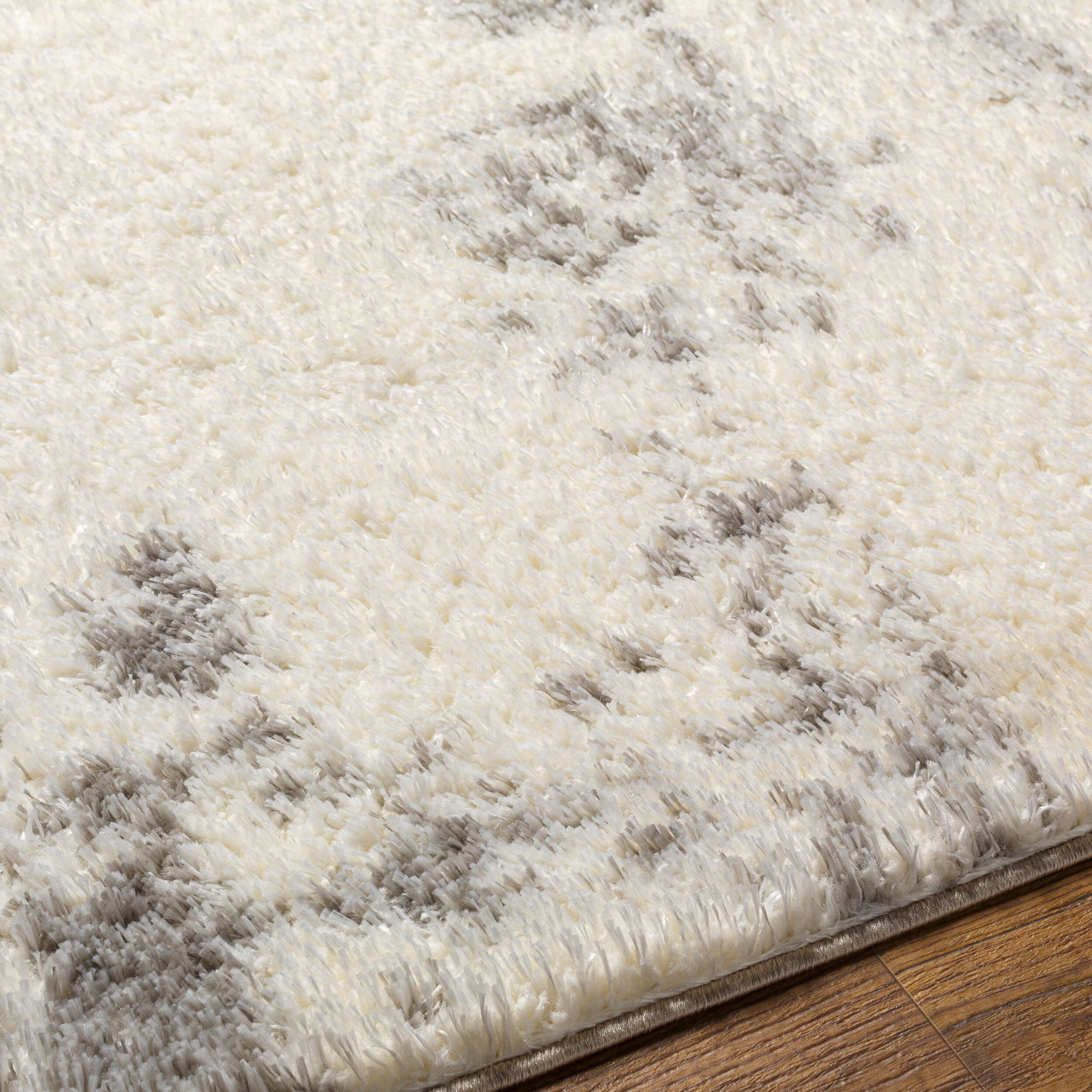 Surya Cloudy Shag CDG-2318 Off-White Area Rug by LIVABLISS