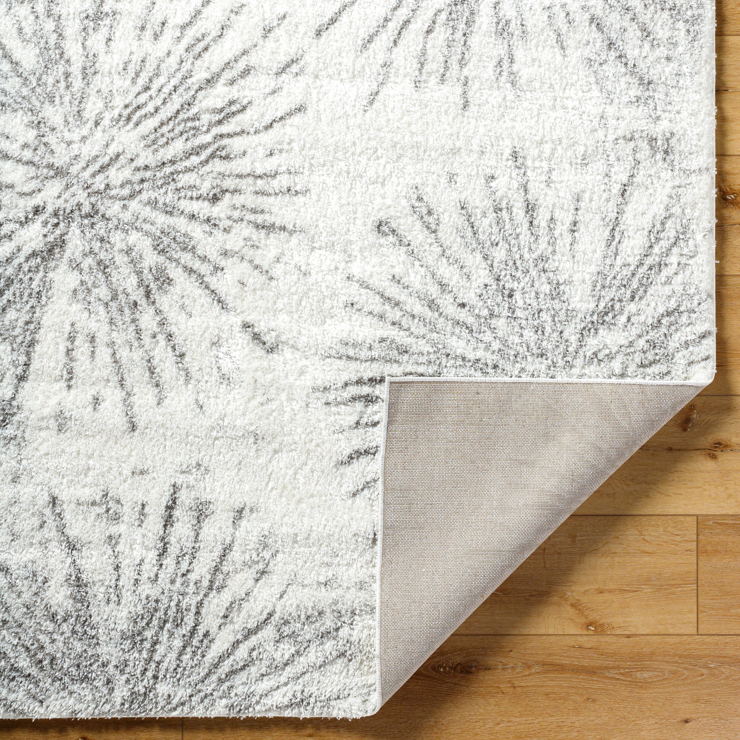 Surya Cloudy Shag CDG-2327 Off-White Area Rug by LIVABLISS