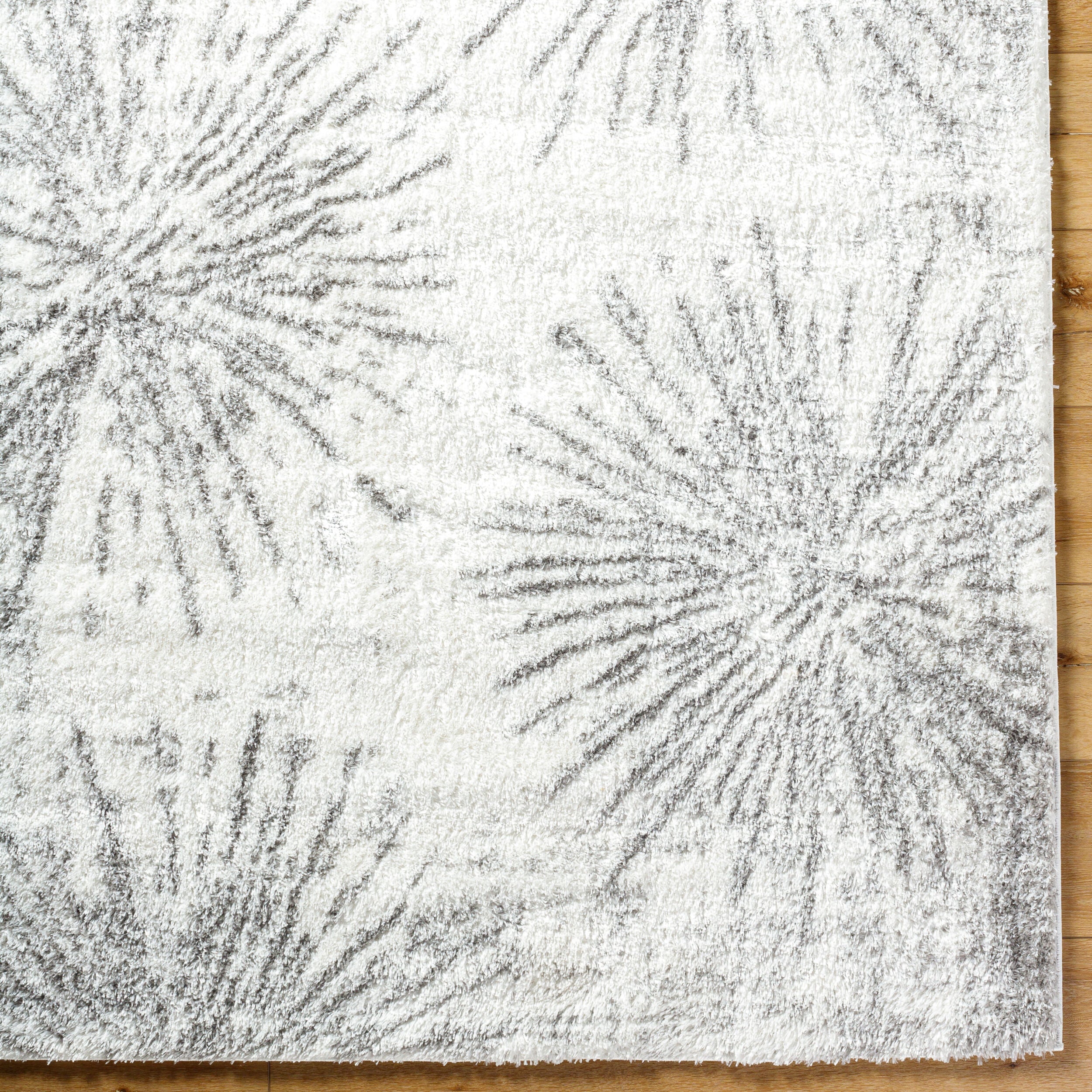 Surya Cloudy Shag CDG-2327 Off-White Area Rug by LIVABLISS
