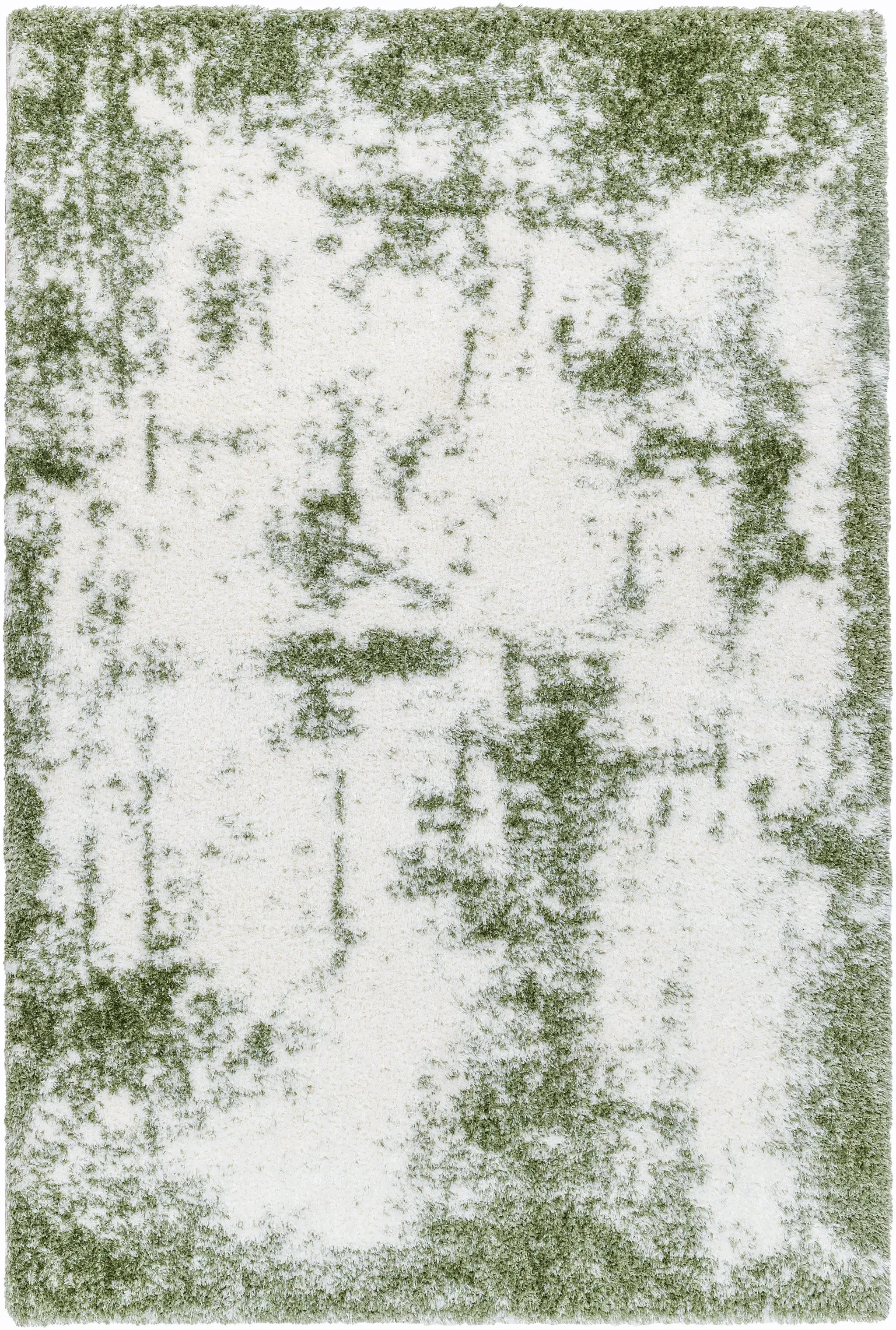 Cloudy Shag CDG-2329 Off-White Area Rug by LIVABLISS