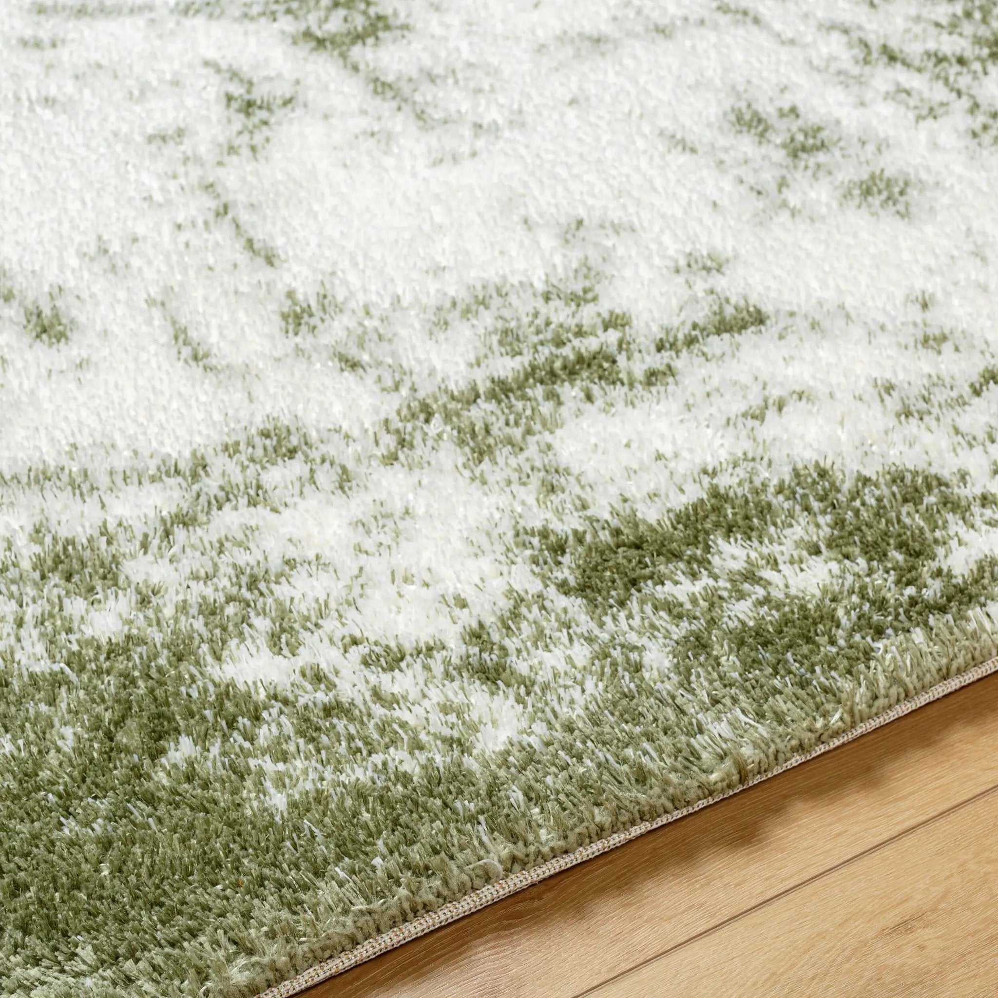 Cloudy Shag CDG-2329 Off-White Area Rug by LIVABLISS