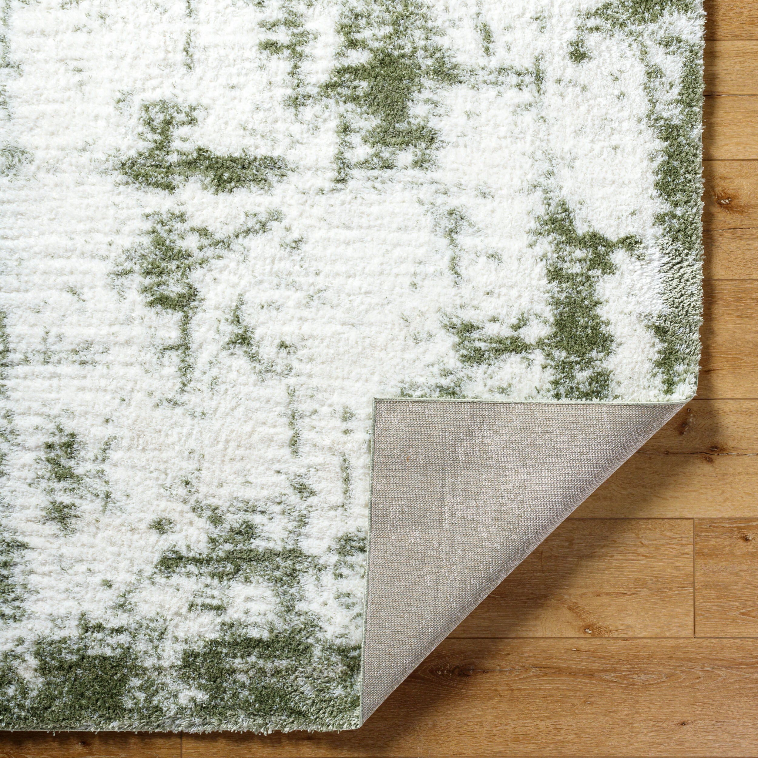 Surya Cloudy Shag CDG-2329 Off-White Area Rug by LIVABLISS