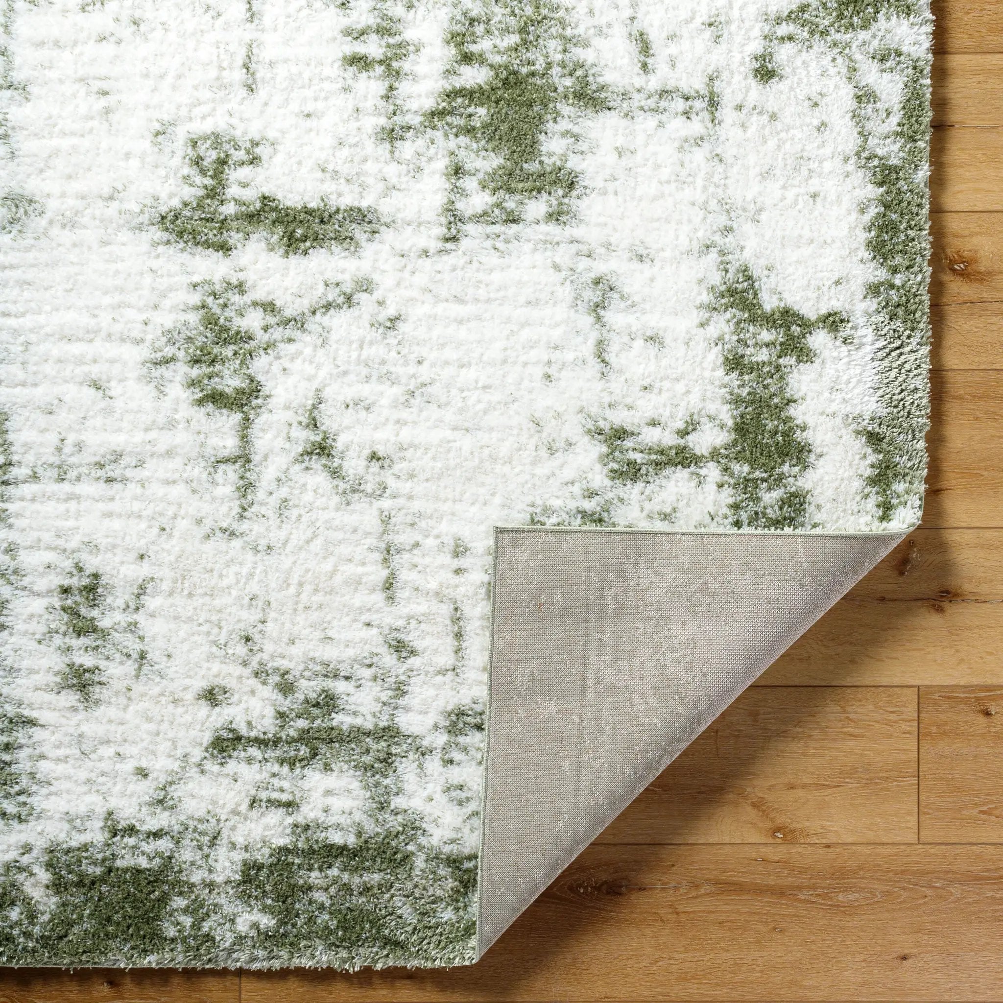 Cloudy Shag CDG-2329 Off-White Area Rug by LIVABLISS