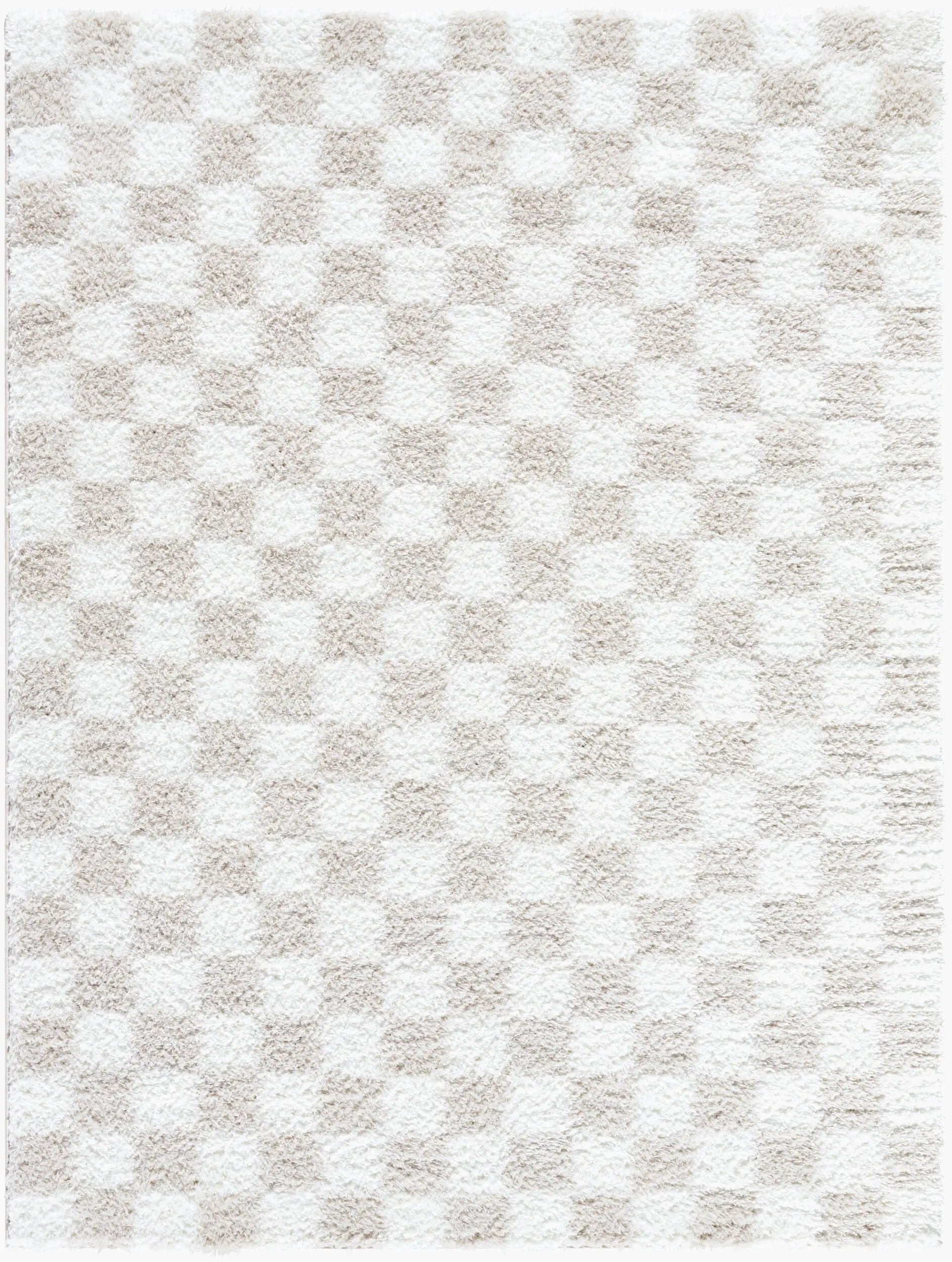 Cloudy Shag CDG-2330 Ivory Area Rug by LIVABLISS