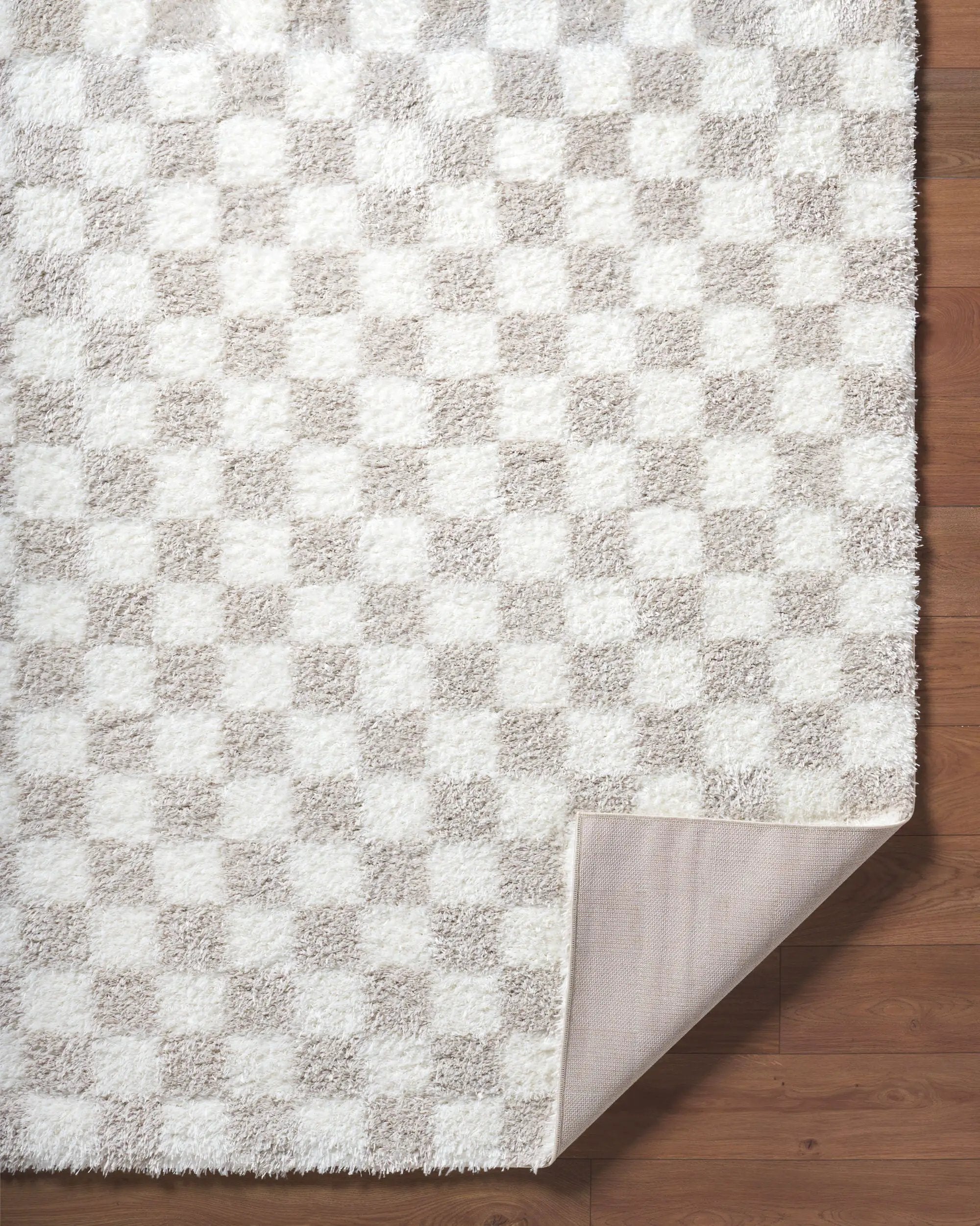 Cloudy Shag CDG-2330 Ivory Area Rug by LIVABLISS