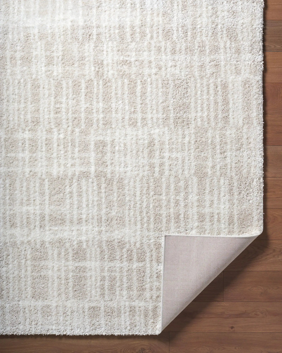 Cloudy Shag CDG-2331 Ivory Area Rug by LIVABLISS