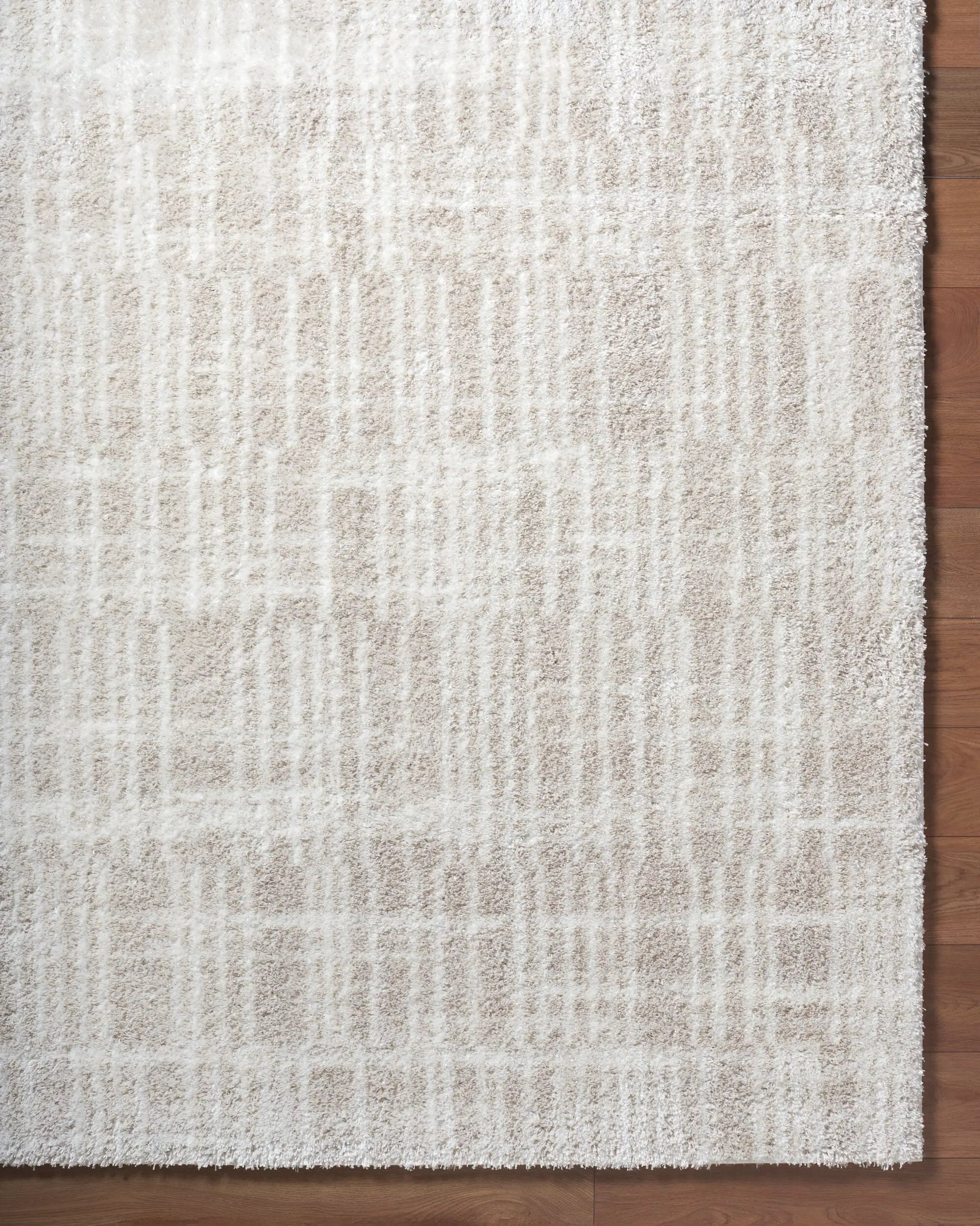 Cloudy Shag CDG-2331 Ivory Area Rug by LIVABLISS