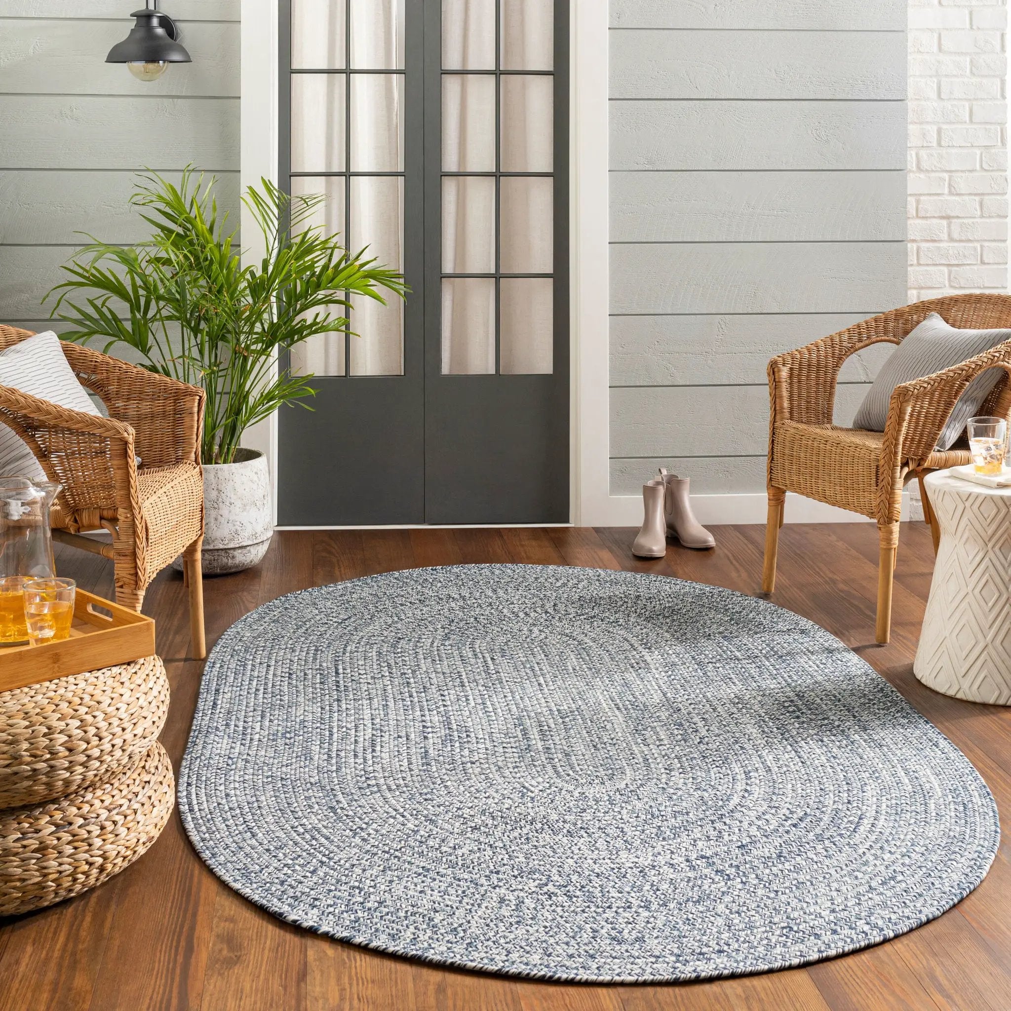 Chesapeake Bay CPK-2304 Denim Area Rug by LIVABLISS