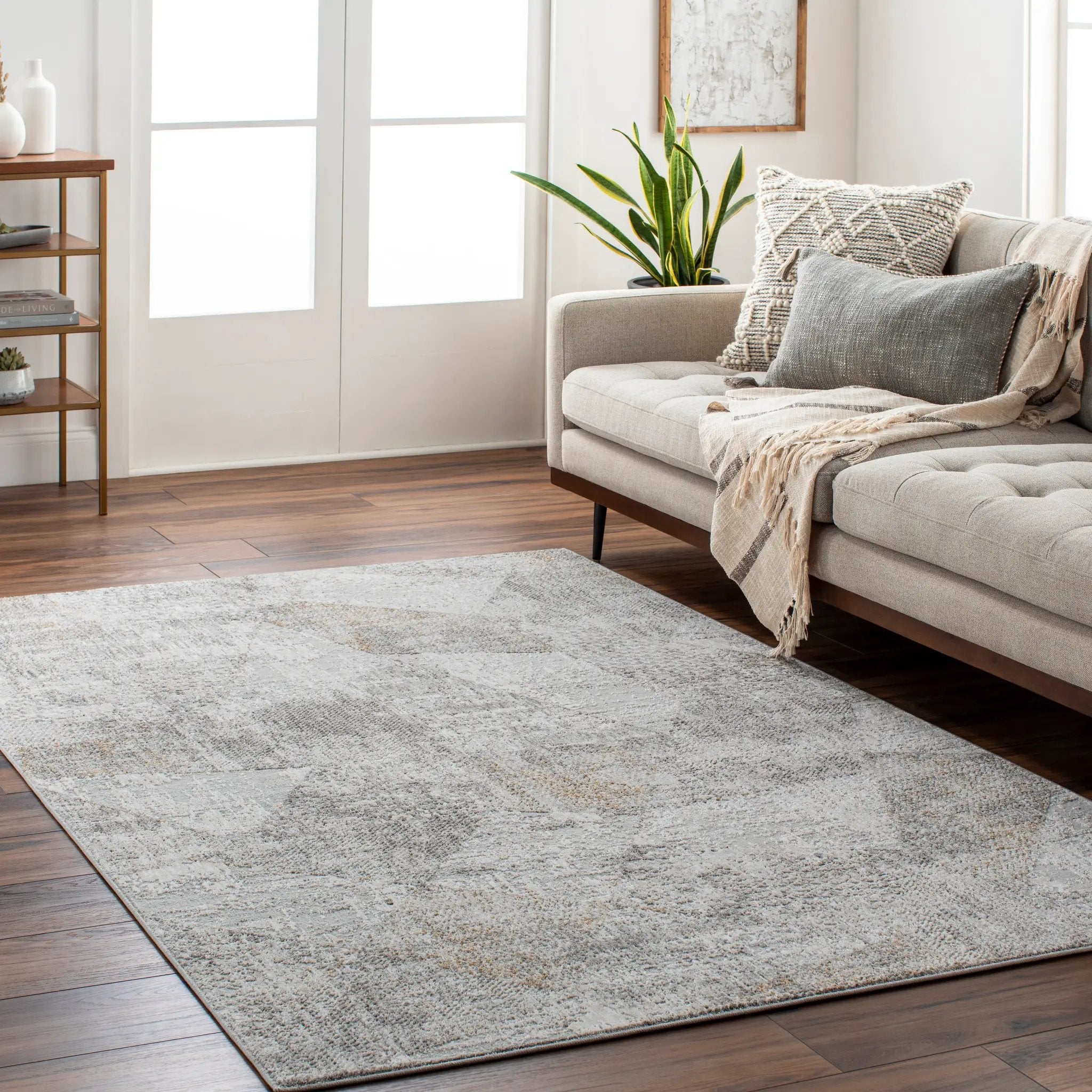 Carmel CRL-2303 Light-Gray Area Rug by LIVABLISS