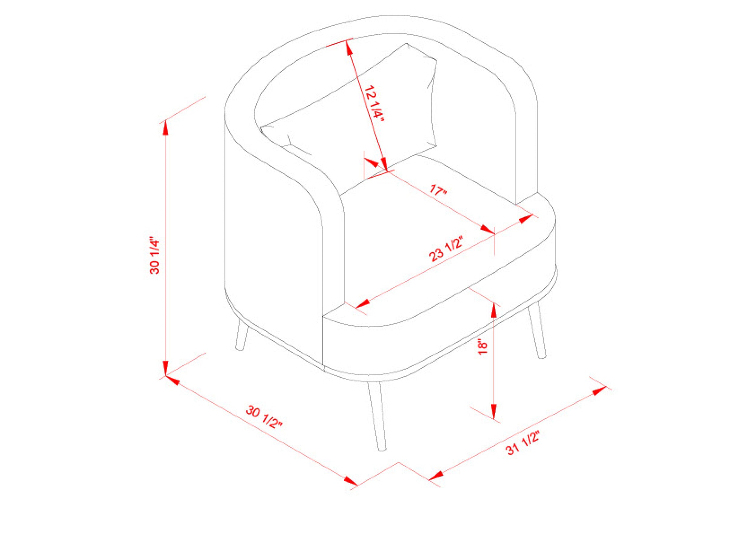 LIVABLISS Carmine CRMN-001 Accent Chair