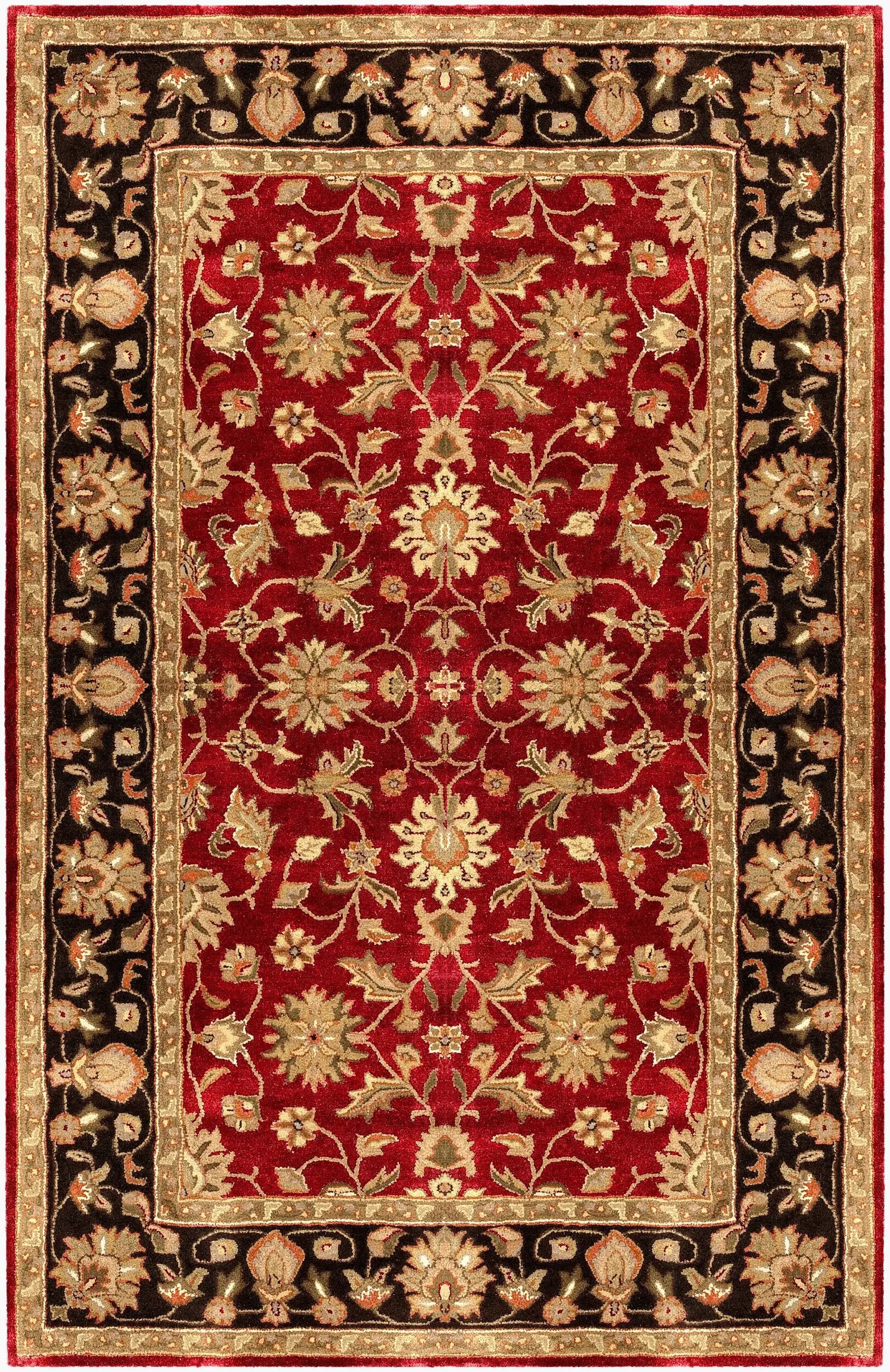 Crowne CRN-6013 Burgundy Area Rug by LIVABLISS