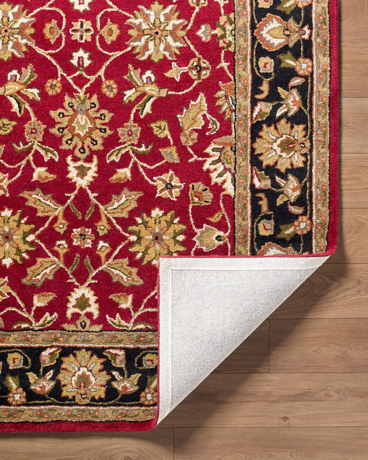 Crowne CRN-6013 Burgundy Area Rug by LIVABLISS
