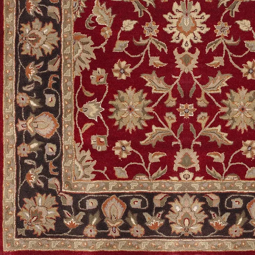 Crowne CRN-6013 Burgundy Area Rug by LIVABLISS