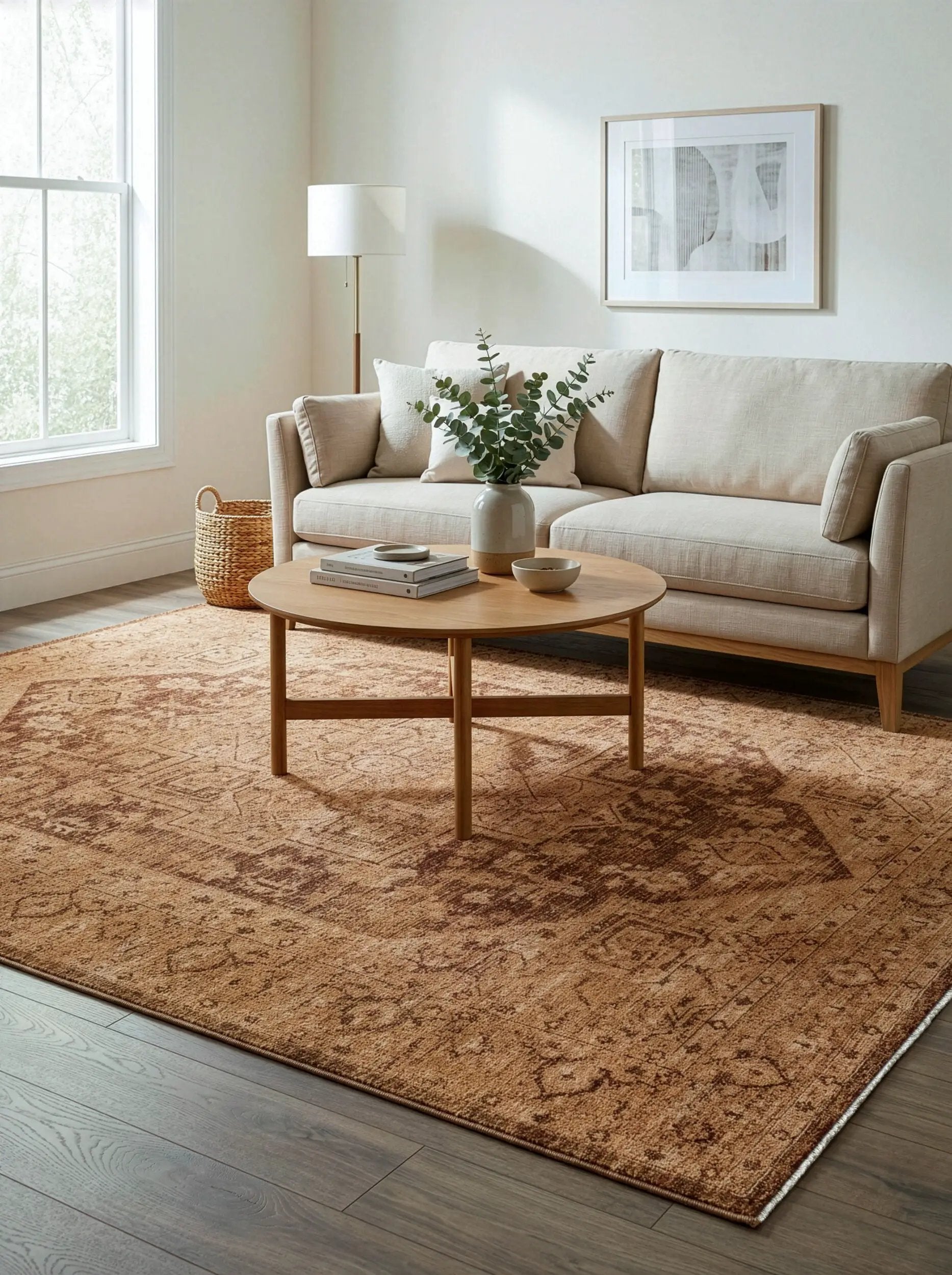 Cyrus CYR-2300 Brown Area Rug by LIVABLISS