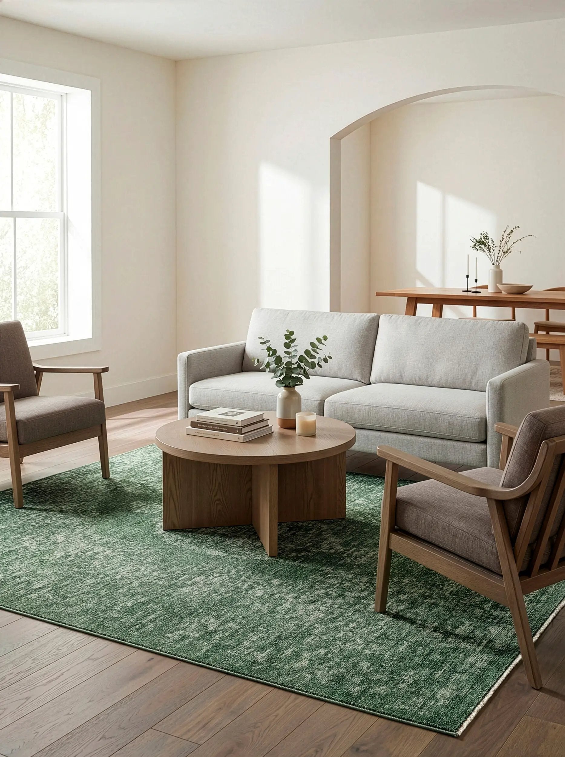 Cyrus CYR-2303 Sage Area Rug by LIVABLISS