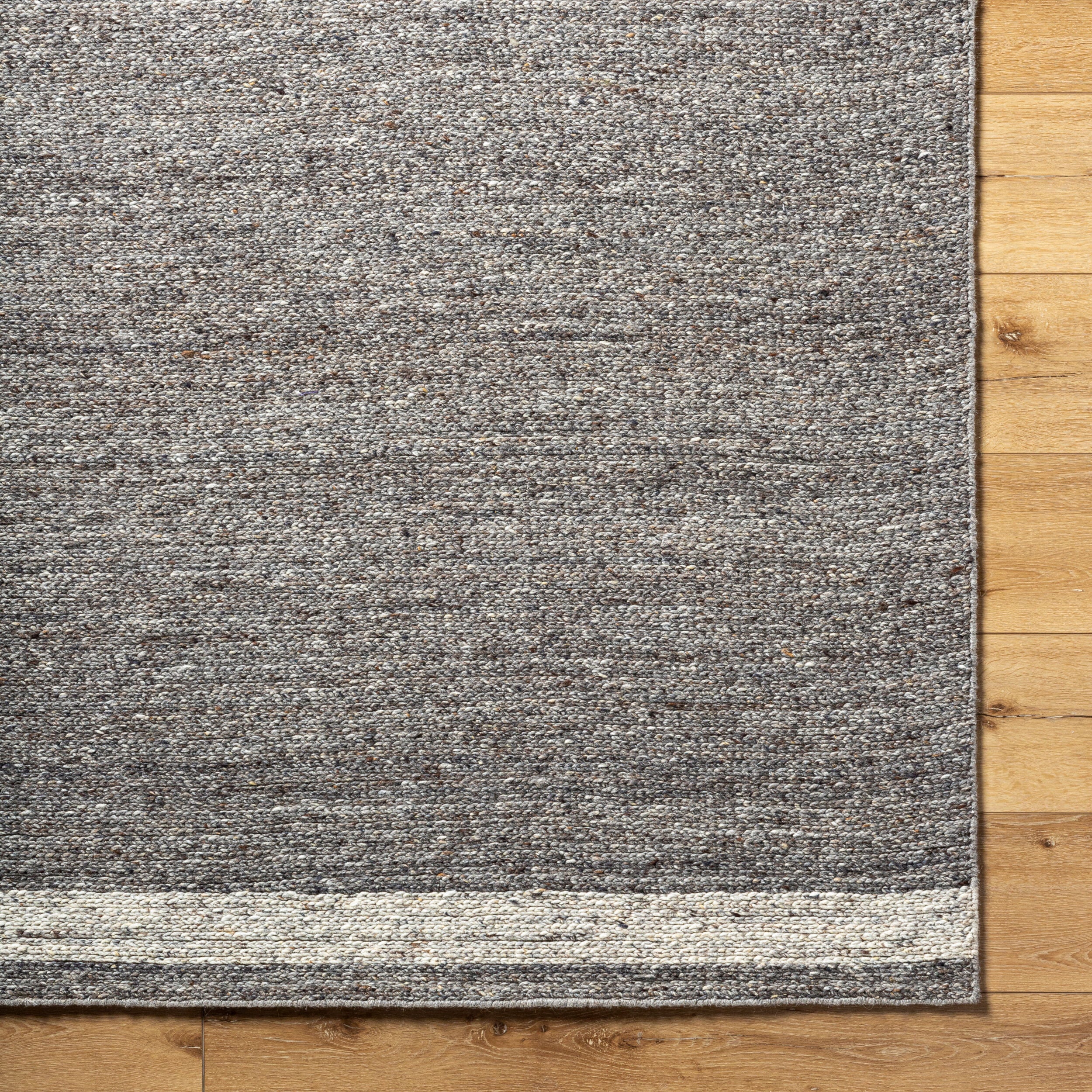 Surya Derby DRB-2302 Charcoal Area Rug by LIVABLISS