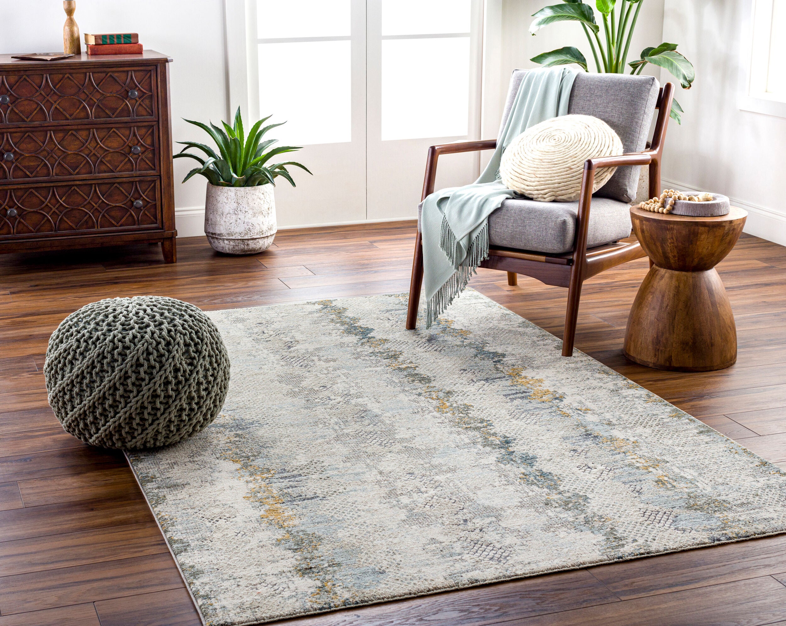 Surya Dresden DRE-2303 Off-White Area Rug by LIVABLISS