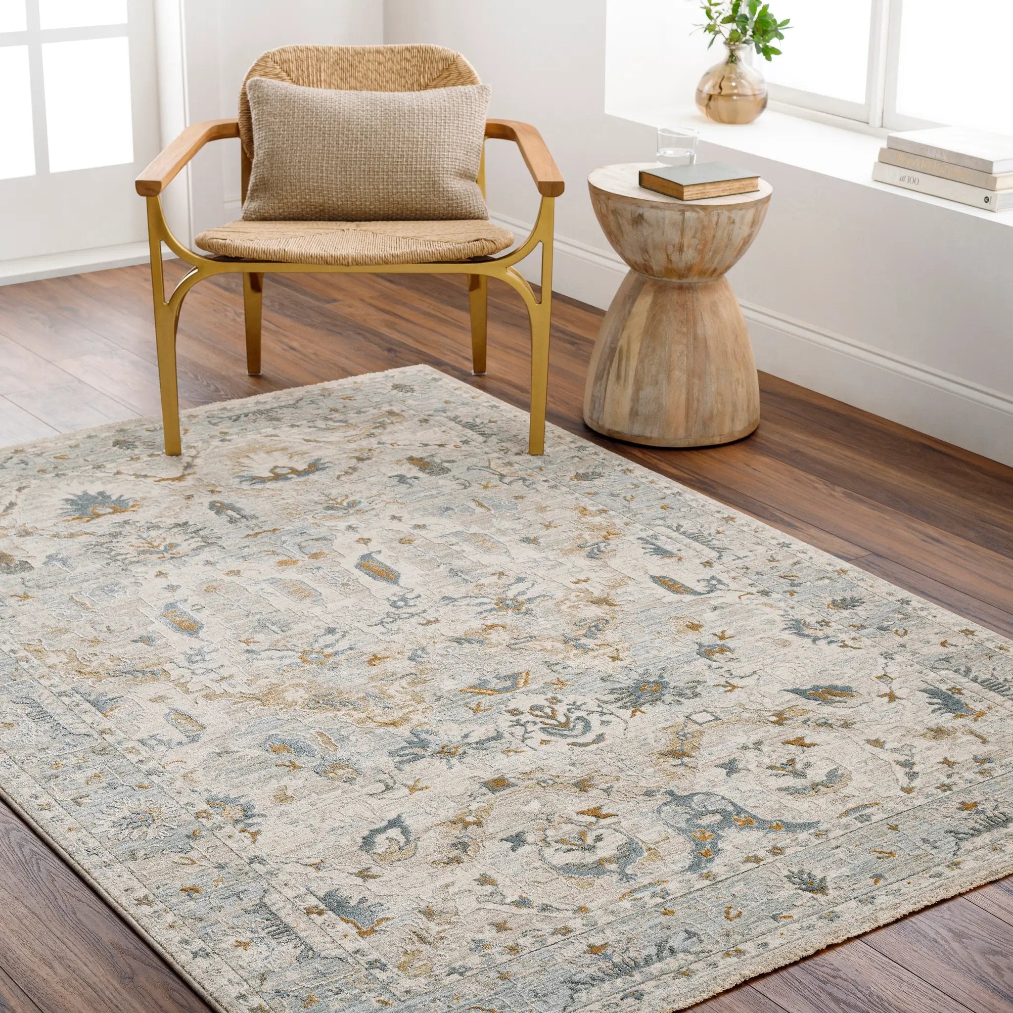 Dresden DRE-2308 Off-White Area Rug by LIVABLISS