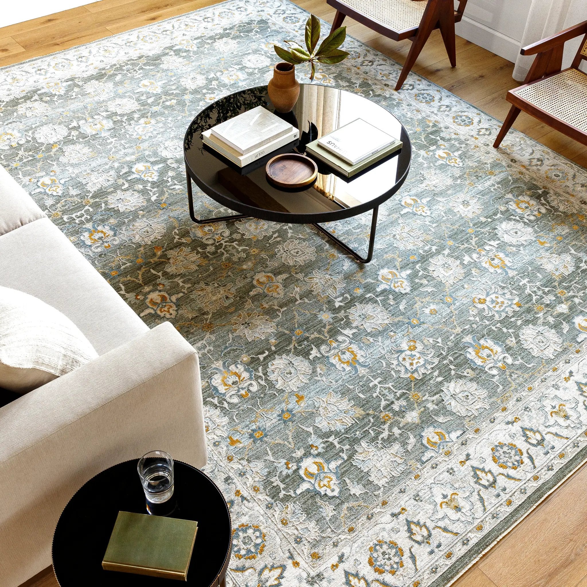 Dresden DRE-2312 Taupe Area Rug by LIVABLISS