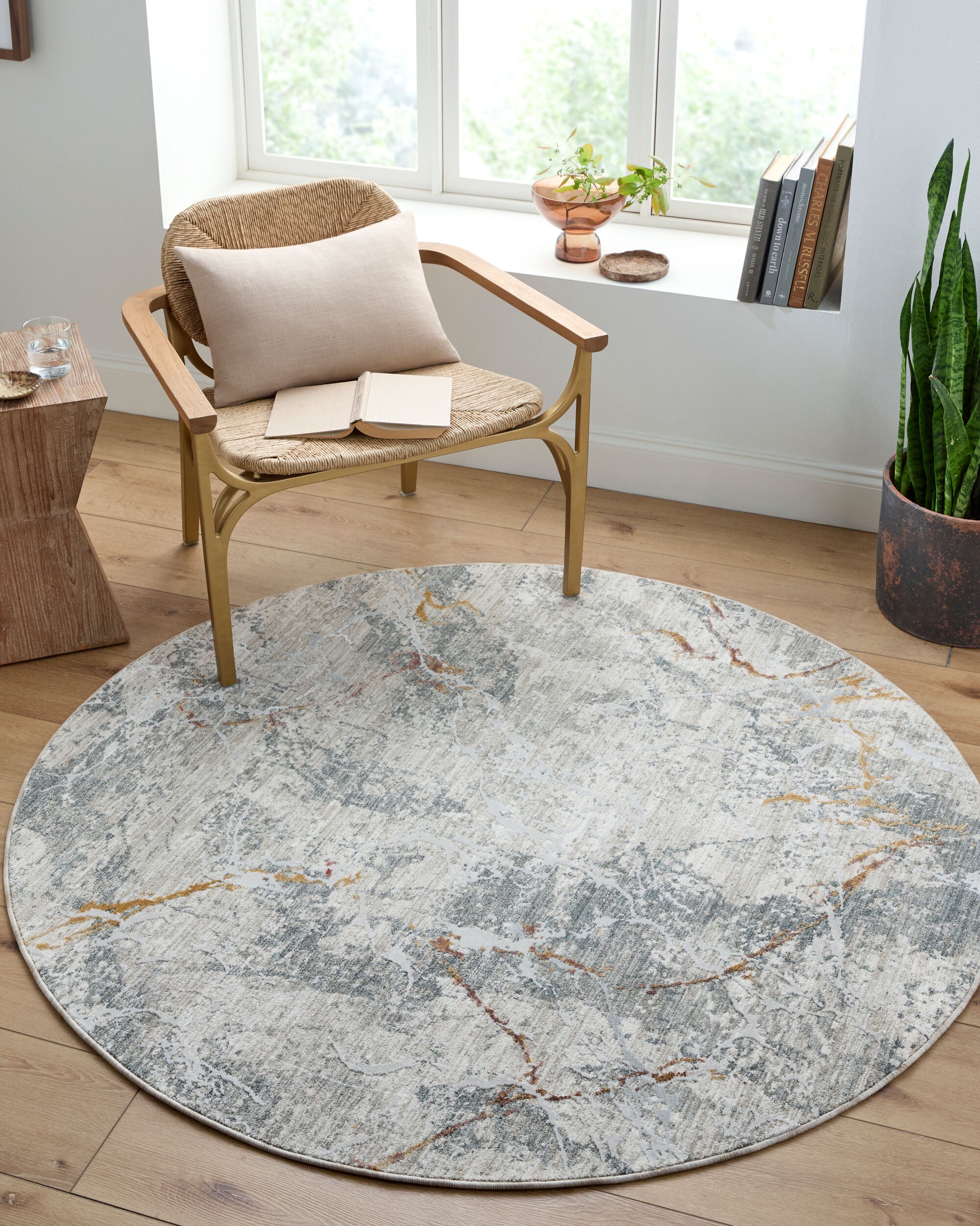 Surya Dresden DRE-2318 Medium Gray Area Rug by LIVABLISS