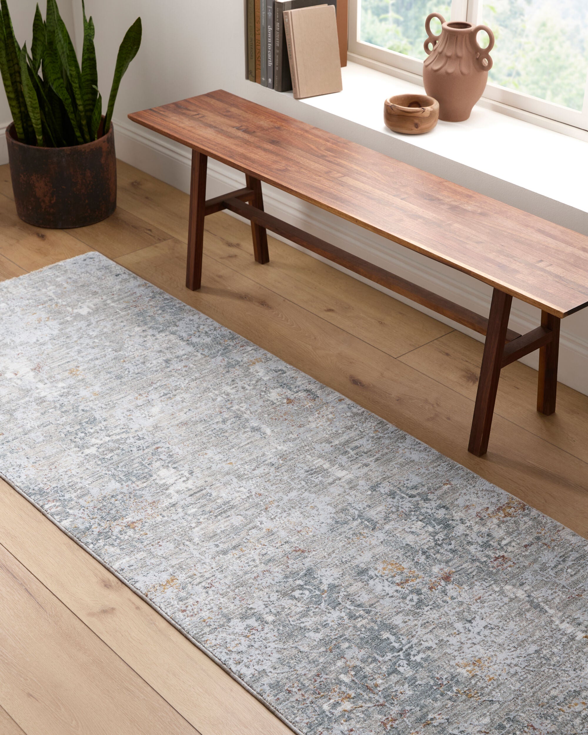 Surya Dresden DRE-2319 Medium Gray Area Rug by LIVABLISS