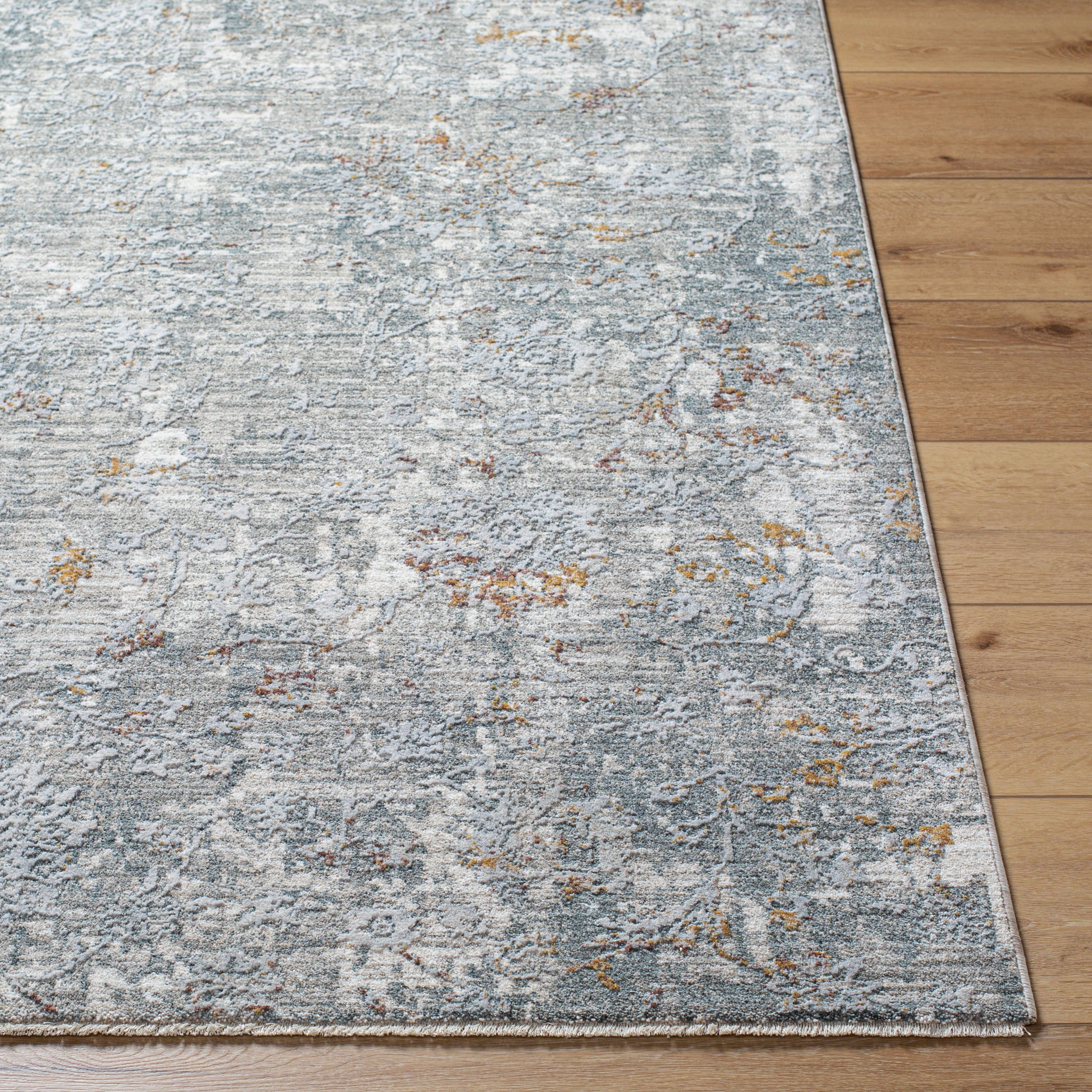 Surya Dresden DRE-2319 Medium Gray Area Rug by LIVABLISS