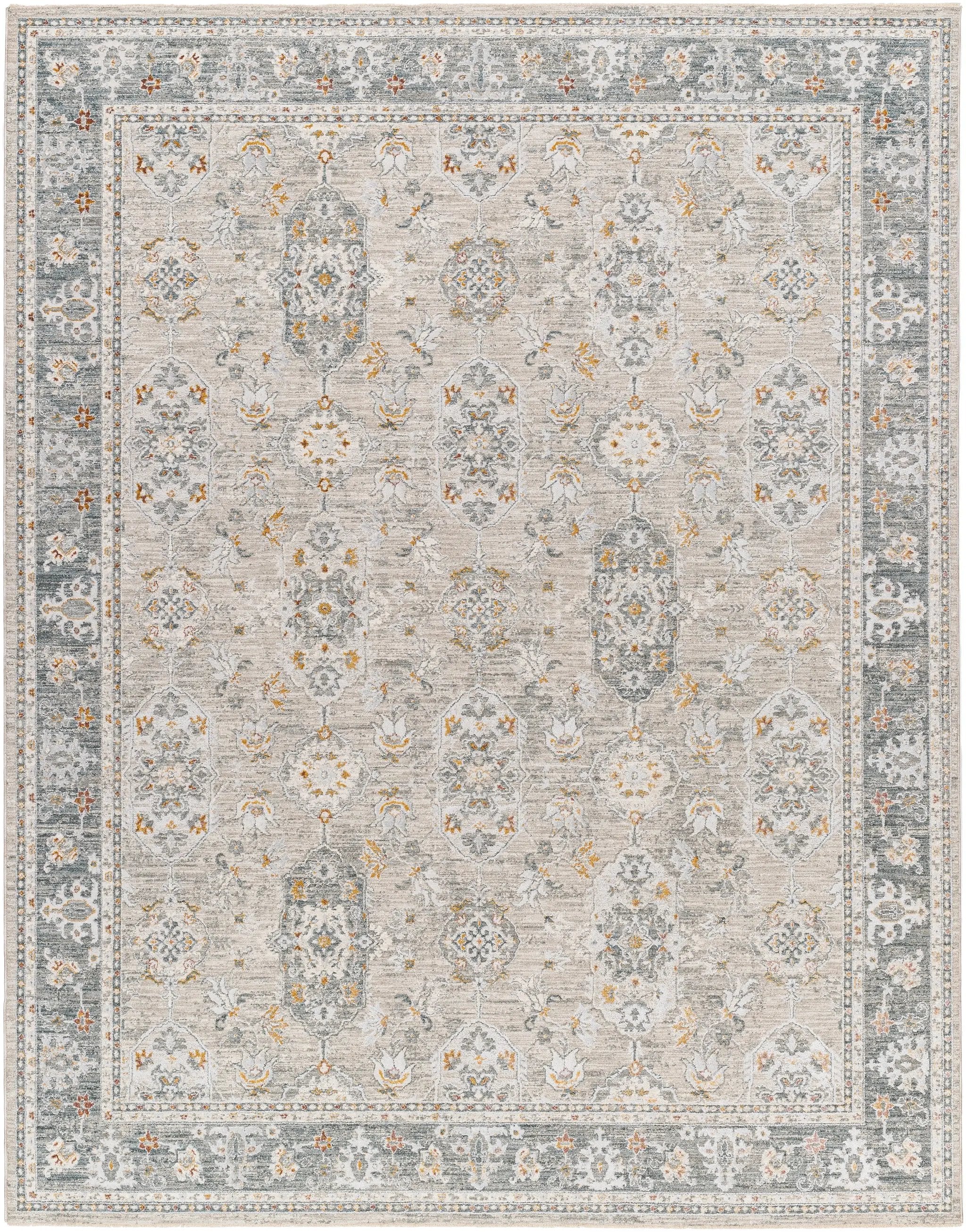 Dresden DRE-2325 Medium-Gray Area Rug by LIVABLISS
