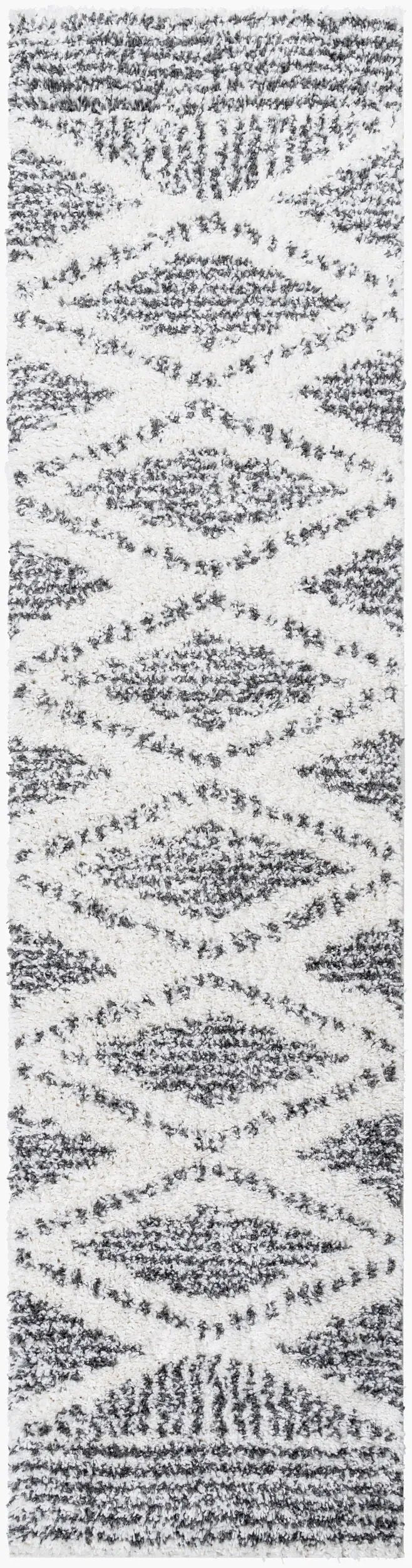 Deluxe Shag DXS-2309 Black Area Rug by LIVABLISS