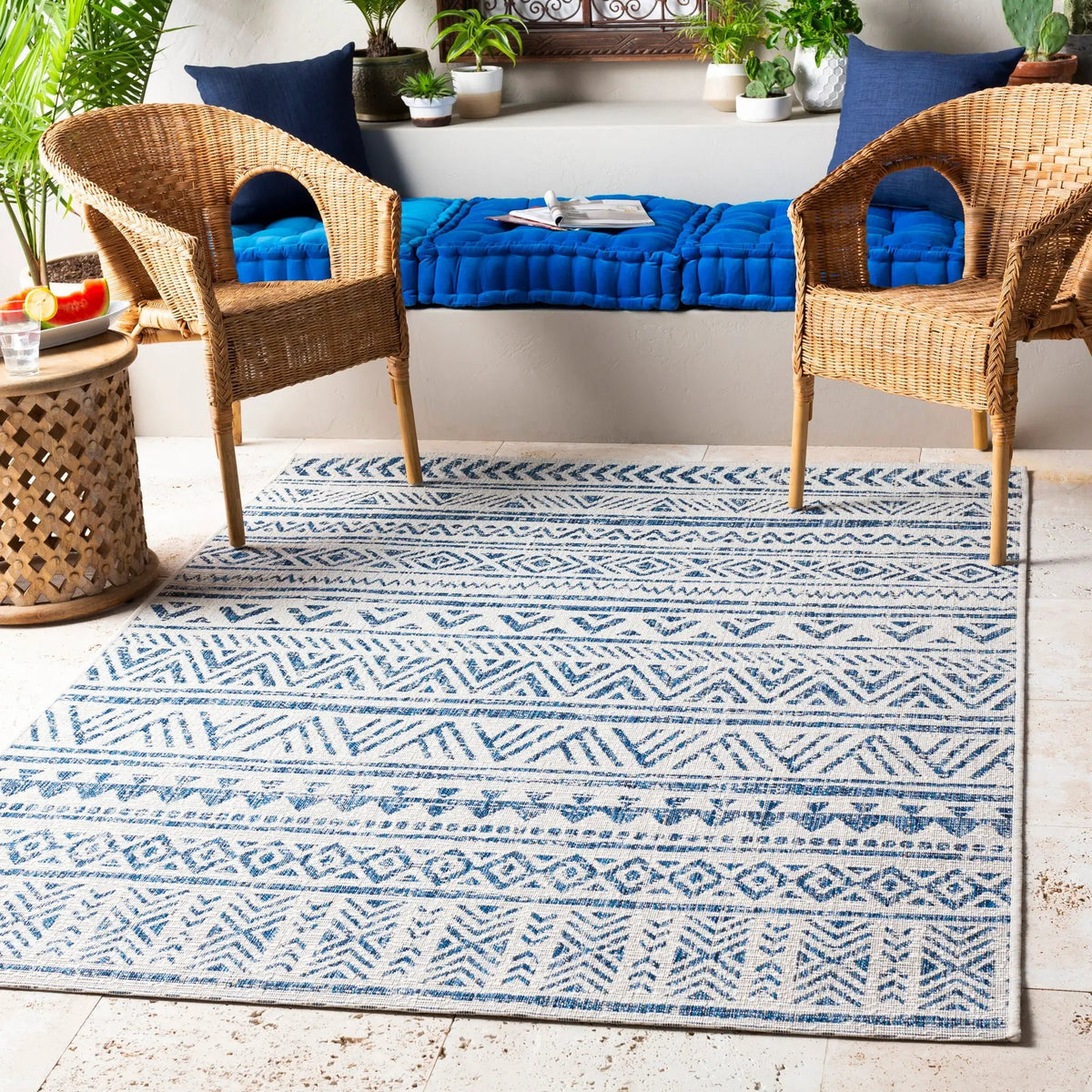 LIVABLISS Eagean EAG-2335 Blue Area Rug