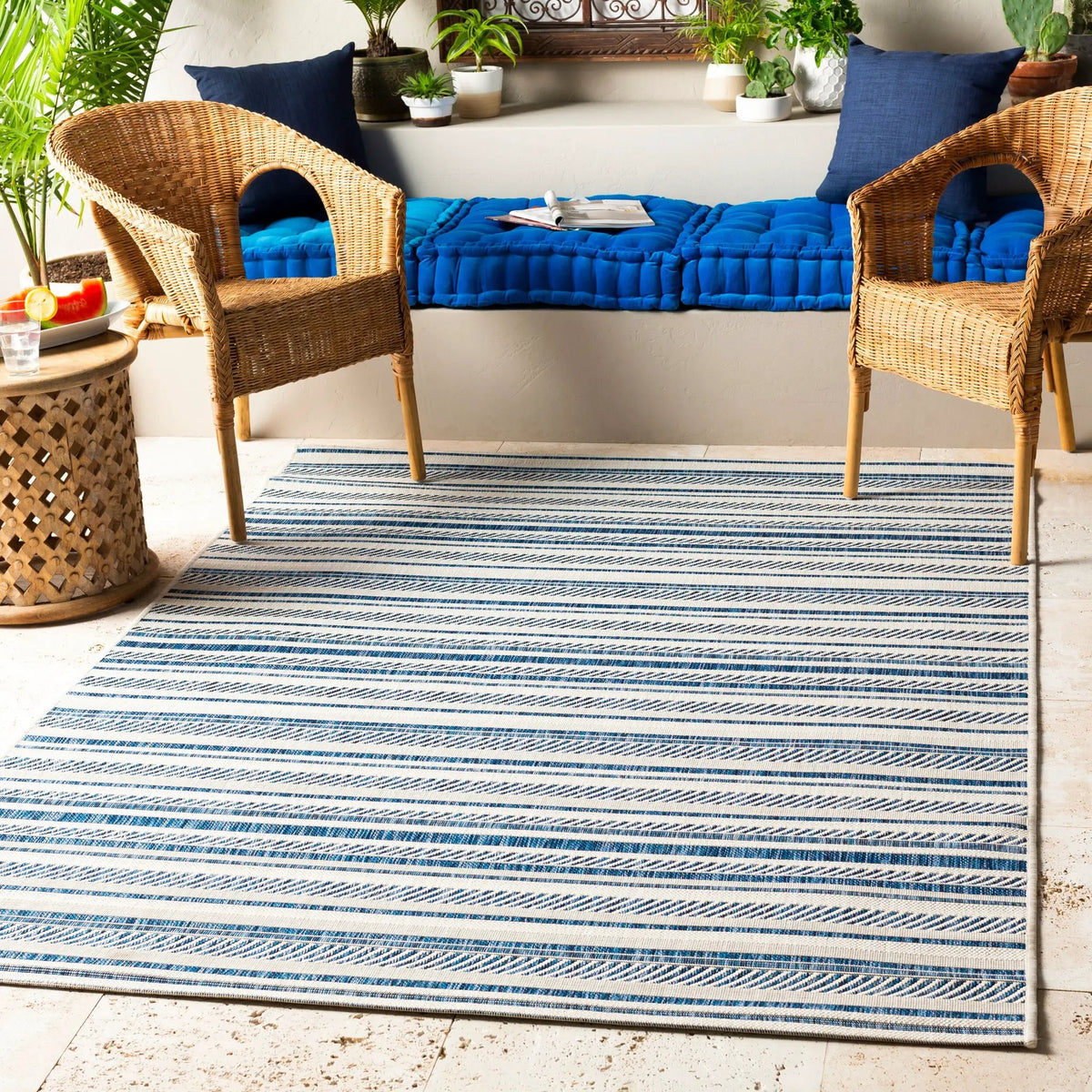 LIVABLISS Eagean EAG-2337 Blue Area Rug