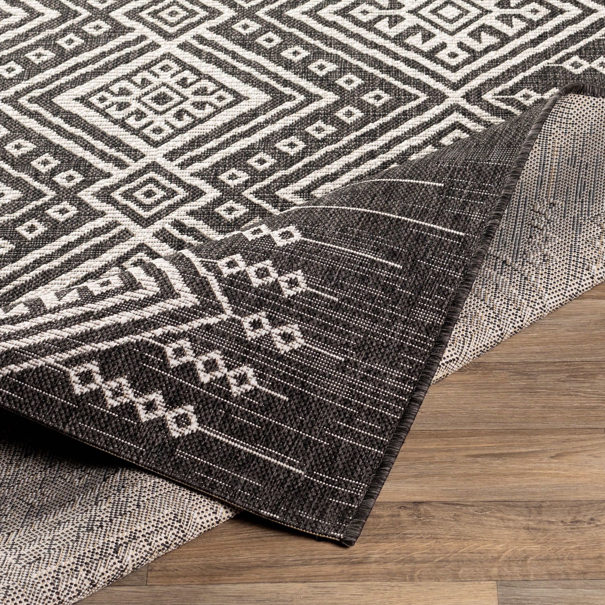 Surya Eagean EAG-2338 Black Area Rug by LIVABLISS