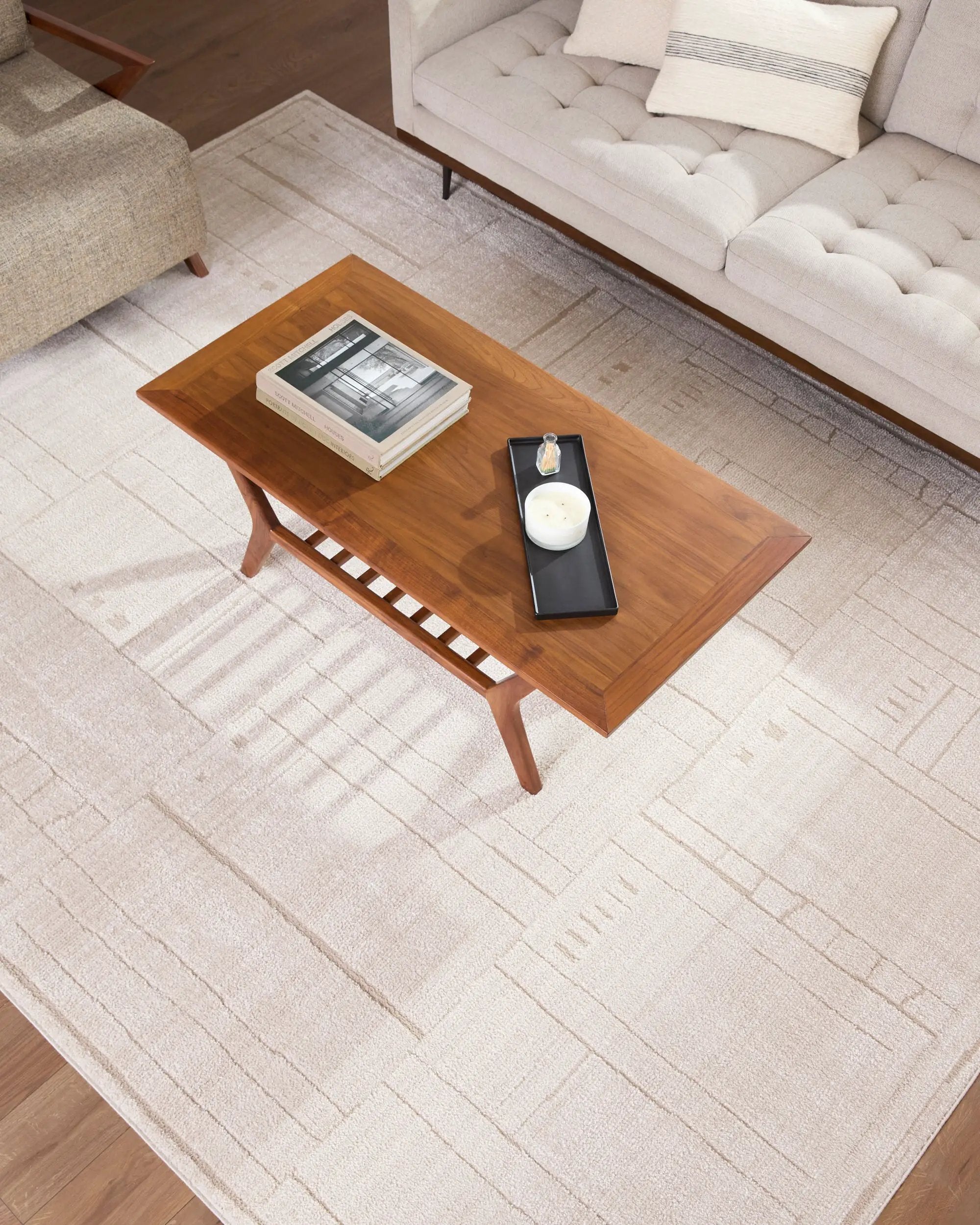 Alma EDAL-2301 Ivory Area Rug by Elle Decor x LIVABLISS